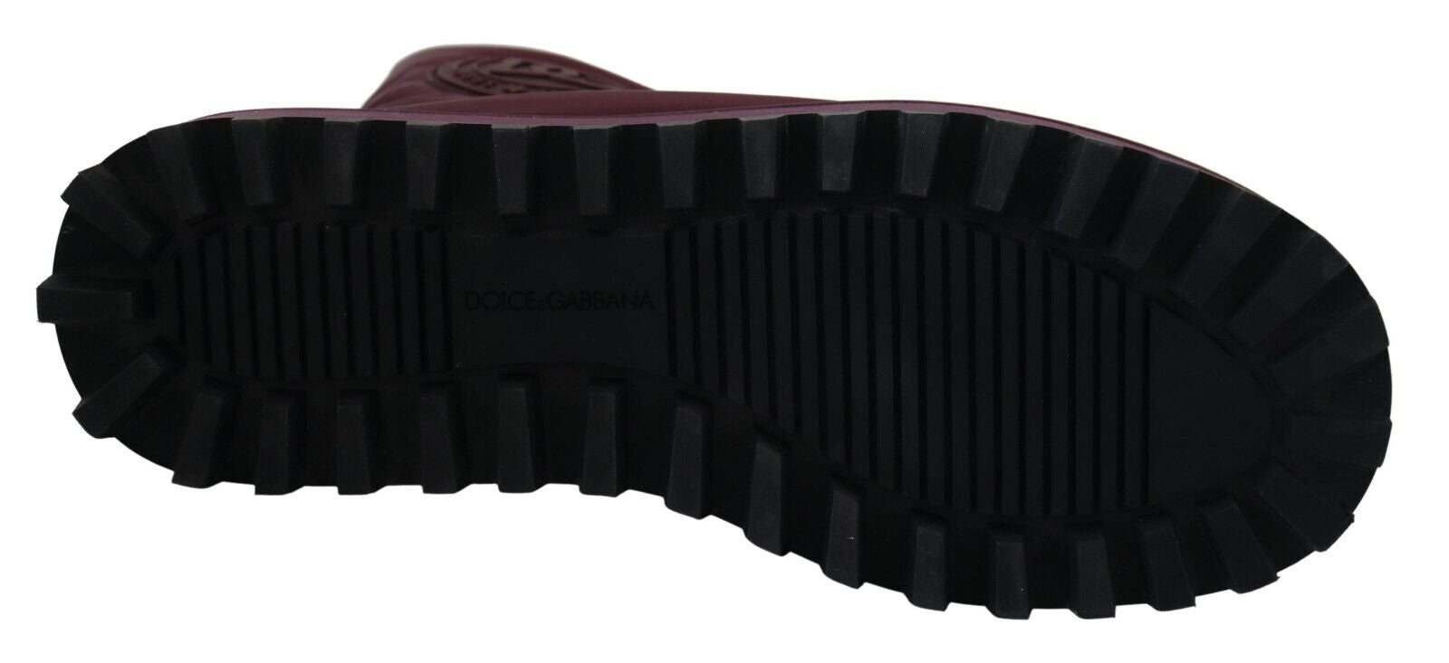 Dolce & Gabbana Bordeaux Nylon Boots Padded Mid Shoes - SMARTMARTNZ