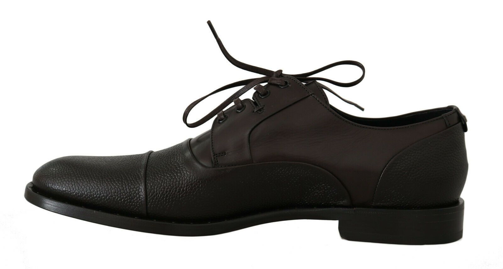 Dolce & Gabbana Brown Leather Laceups Dress Mens Shoes - SMARTMARTNZ