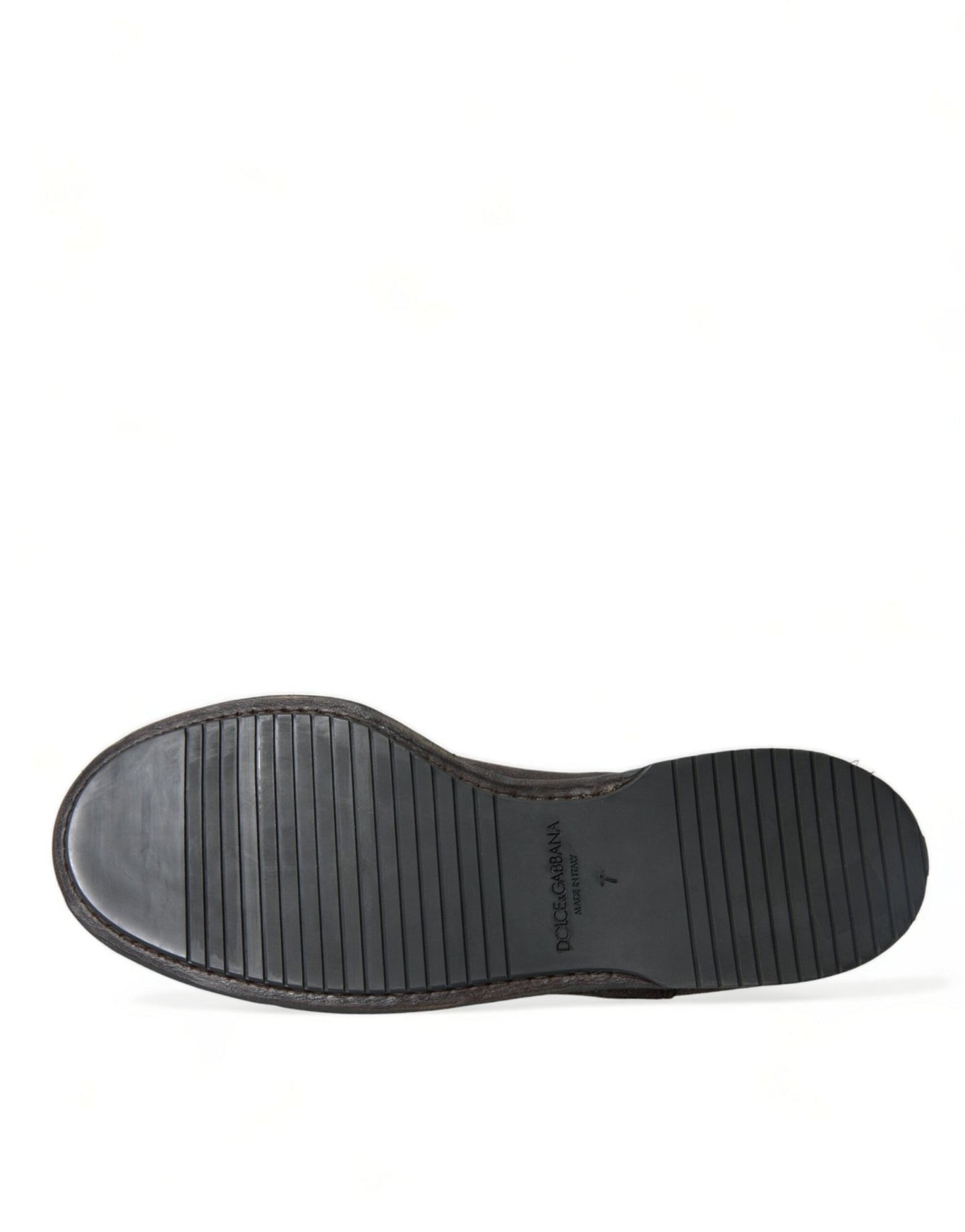 Dolce & Gabbana Brown Velvet Men Lace Up Oxford Dress Shoes - SMARTMARTNZ