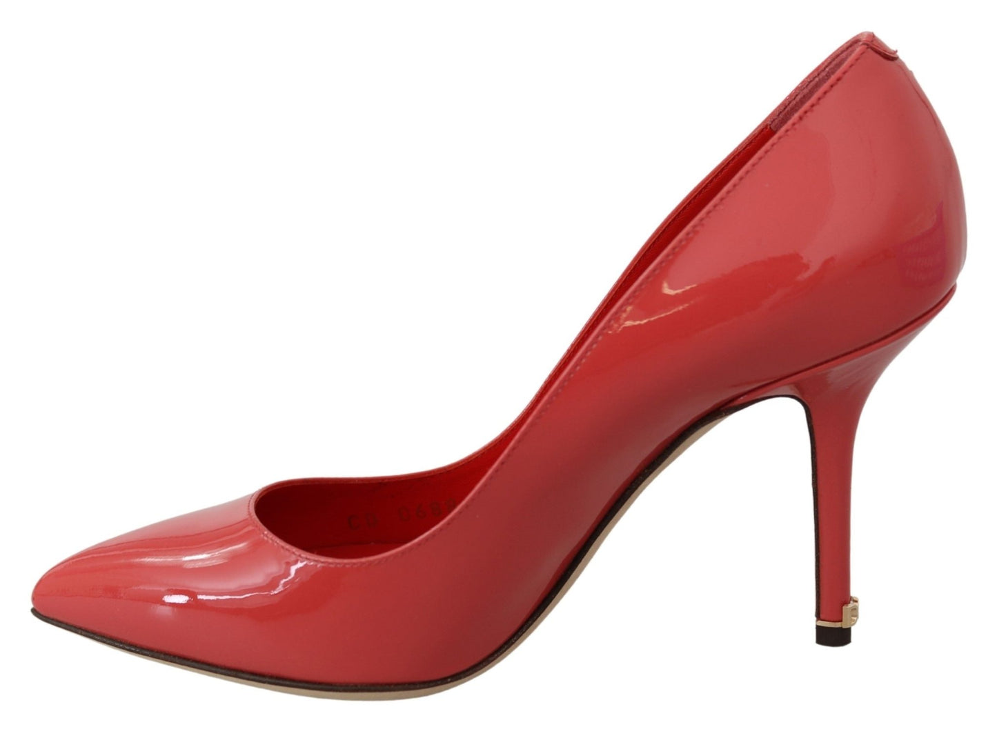 Dolce & Gabbana Dark Pink Patent Leather Heels Pumps - SMARTMARTNZ