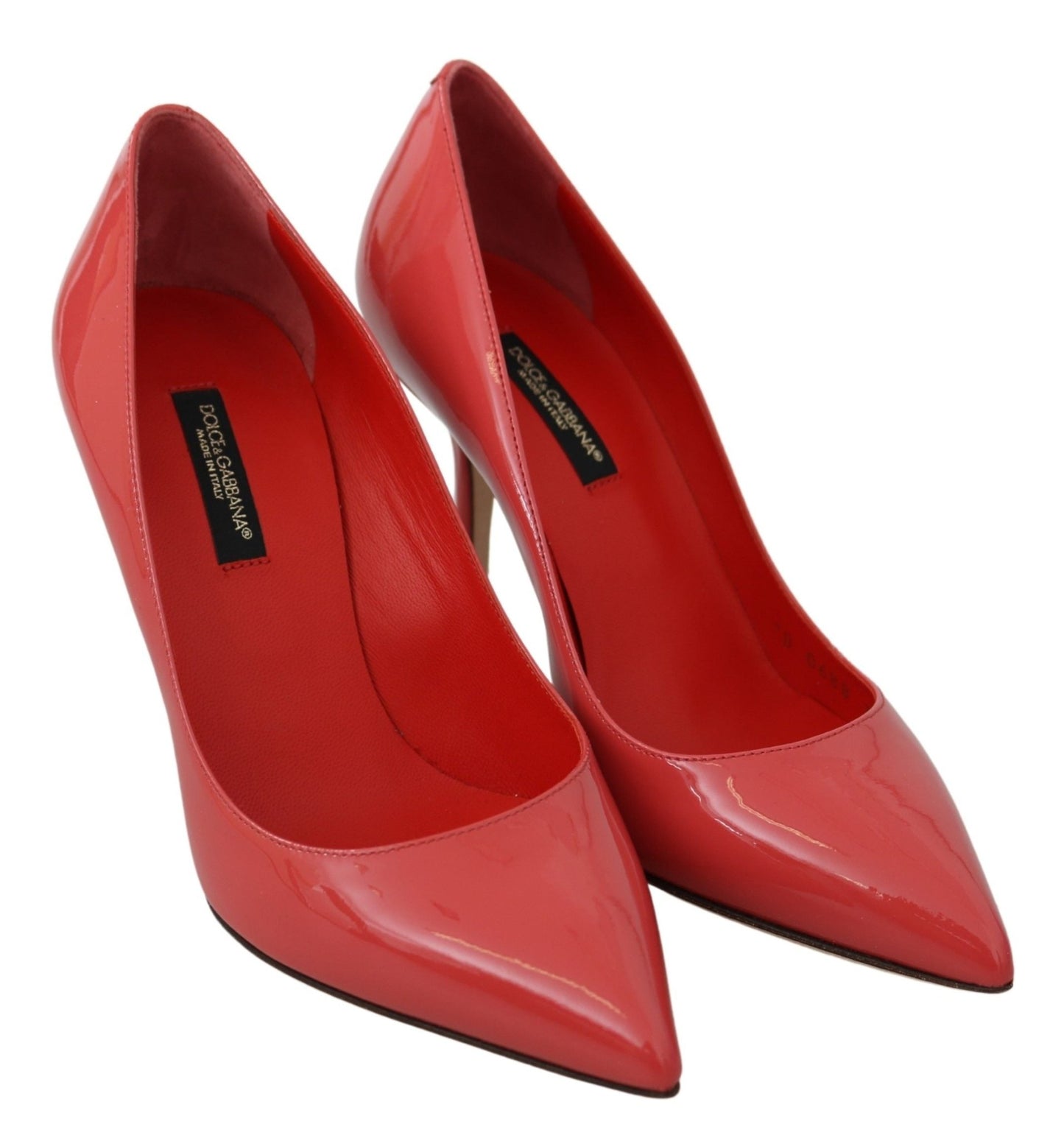 Dolce & Gabbana Dark Pink Patent Leather Heels Pumps - SMARTMARTNZ