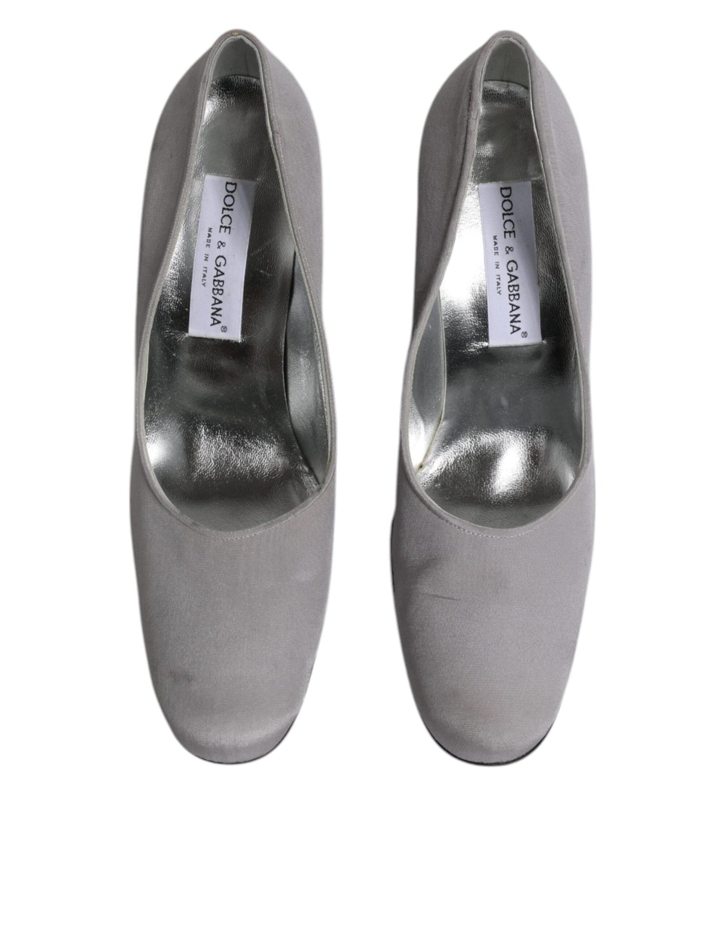 Dolce & Gabbana Gray Suede Leather High Heel Pumps Shoes - SMARTMARTNZ