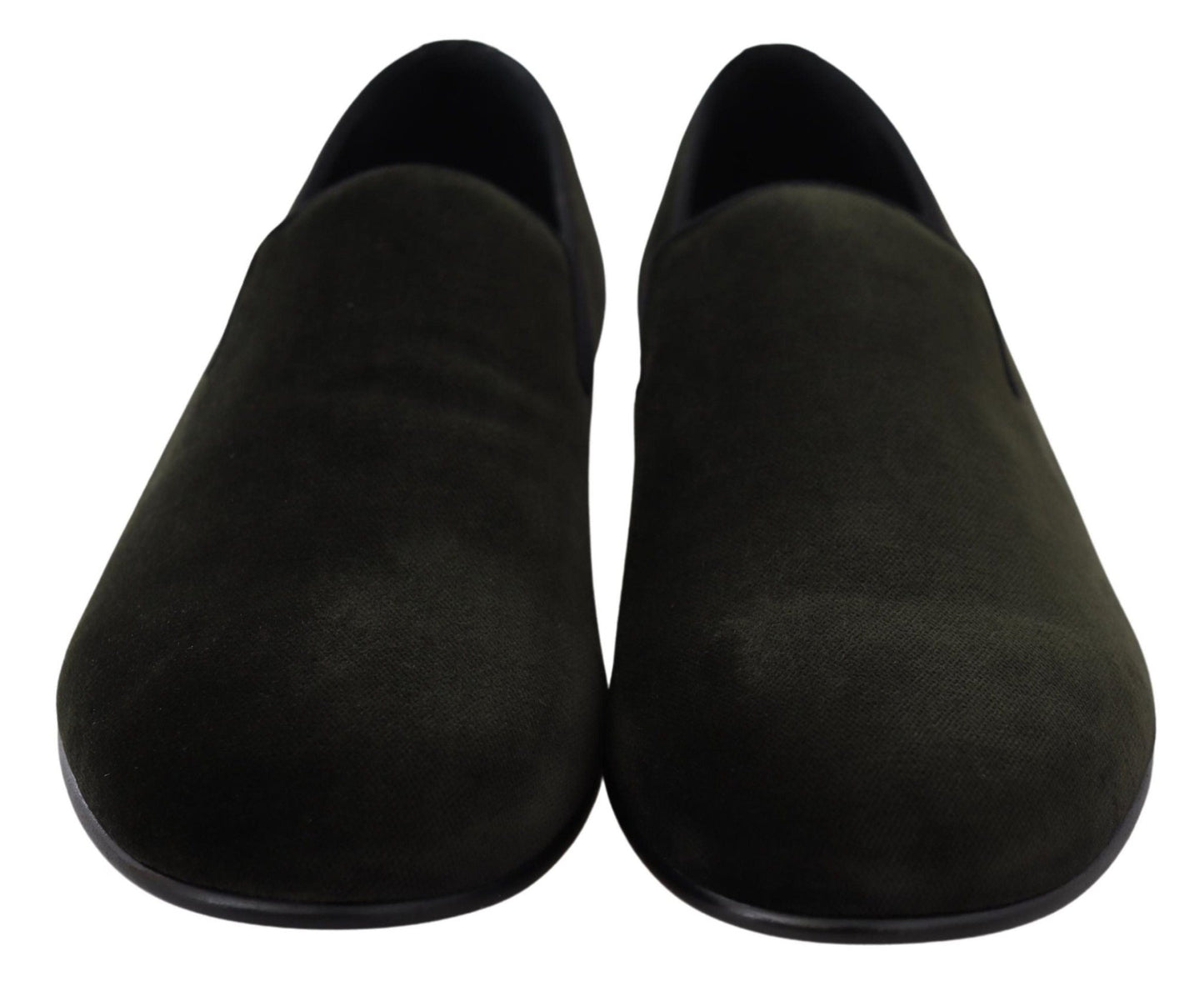 Dolce & Gabbana Green Velvet Slip On Mens Loafers Shoes - SMARTMARTNZ