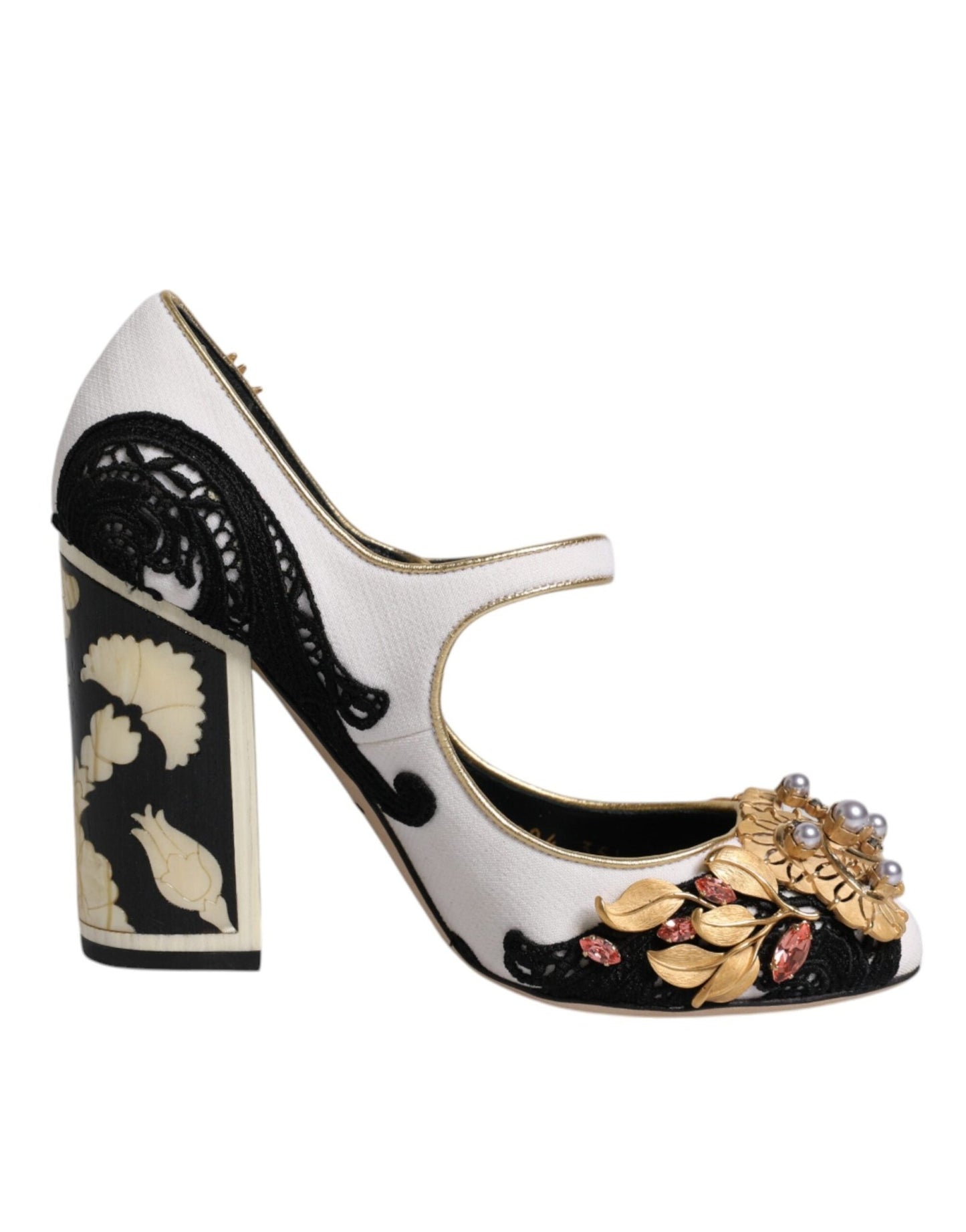 Dolce & Gabbana Multicolor Embellished Heels Pumps Shoes - SMARTMARTNZ