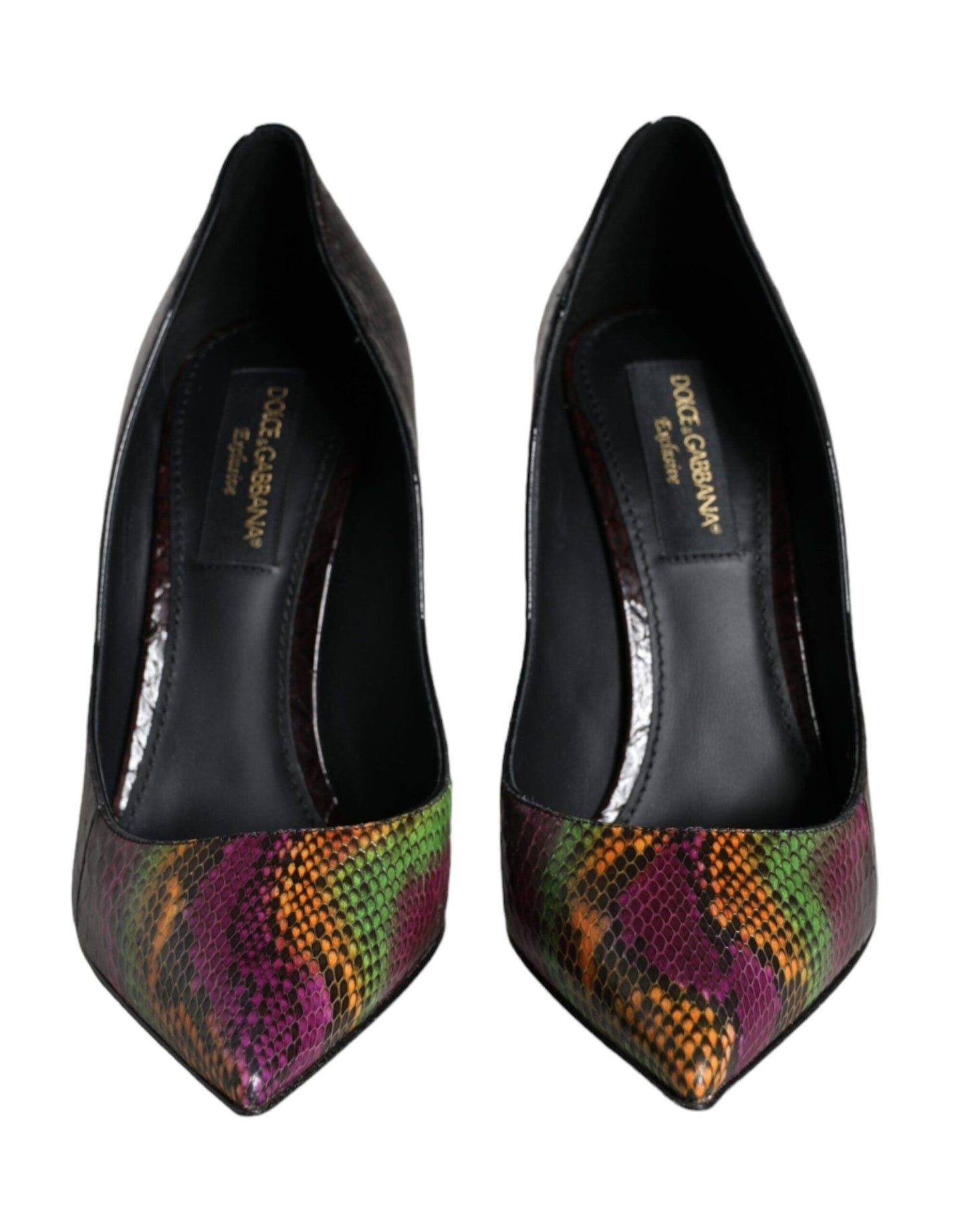 Dolce & Gabbana Multicolor Exotic Leather Heels Pumps Shoes - SMARTMARTNZ
