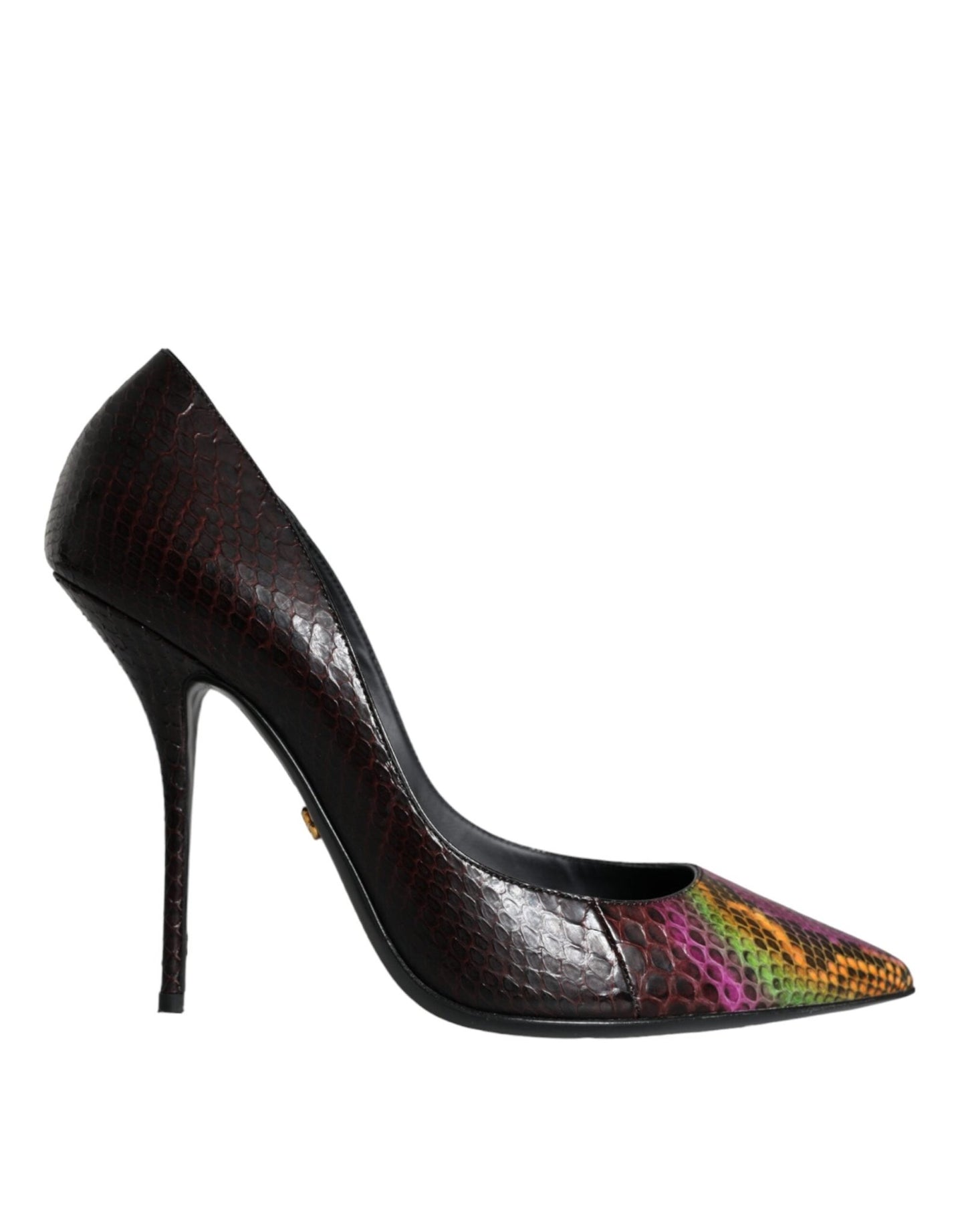 Dolce & Gabbana Multicolor Exotic Leather Heels Pumps Shoes - SMARTMARTNZ