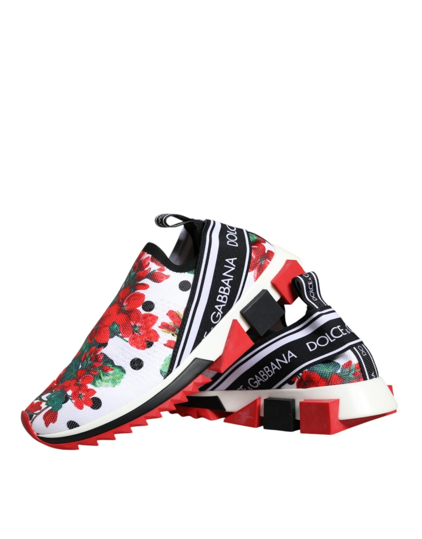 Dolce & Gabbana Multicolor Geranium Sorrento Sneakers Shoes - SMARTMARTNZ