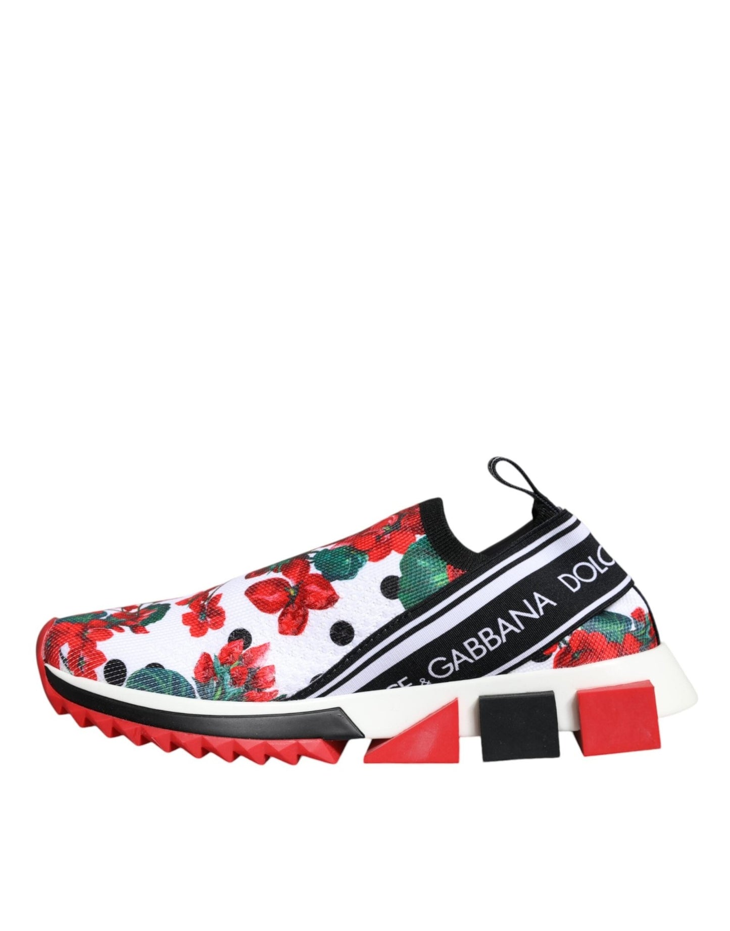 Dolce & Gabbana Multicolor Geranium Sorrento Sneakers Shoes - SMARTMARTNZ