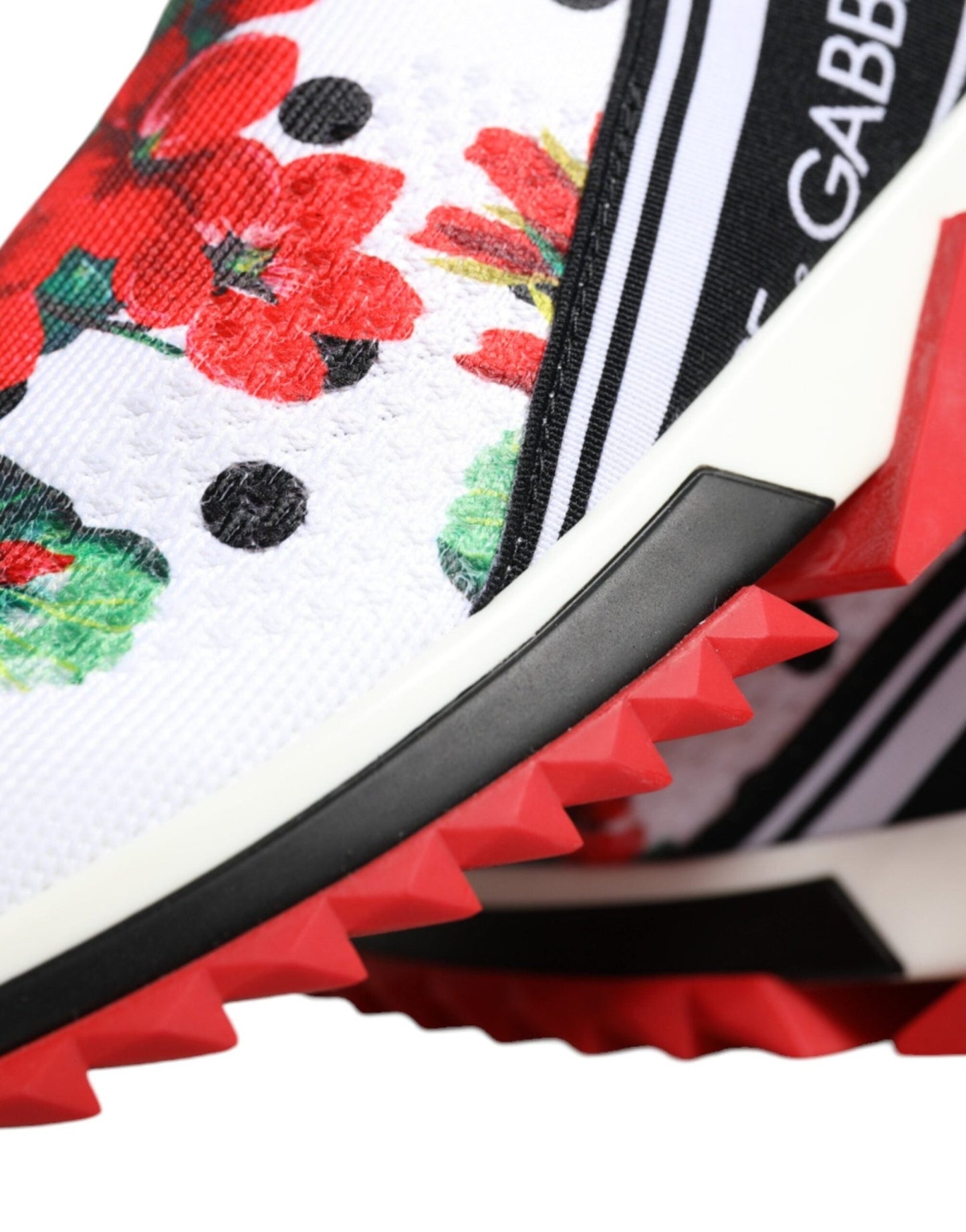 Dolce & Gabbana Multicolor Geranium Sorrento Sneakers Shoes - SMARTMARTNZ
