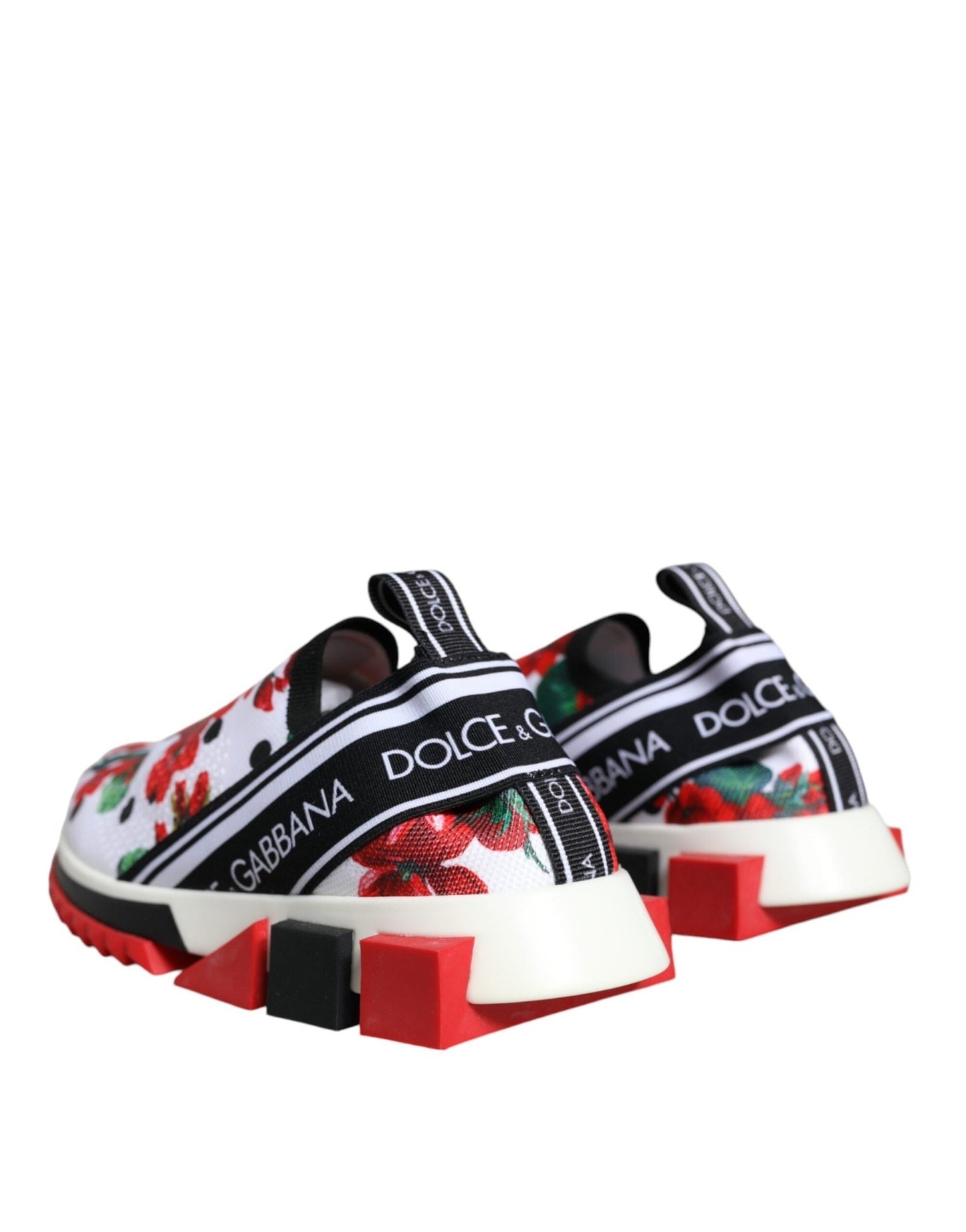 Dolce & Gabbana Multicolor Geranium Sorrento Sneakers Shoes - SMARTMARTNZ
