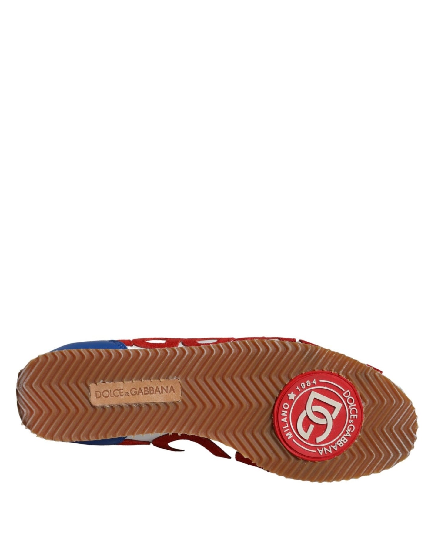Dolce & Gabbana Multicolor Leather Logo Casual Sneakers Shoes - SMARTMARTNZ