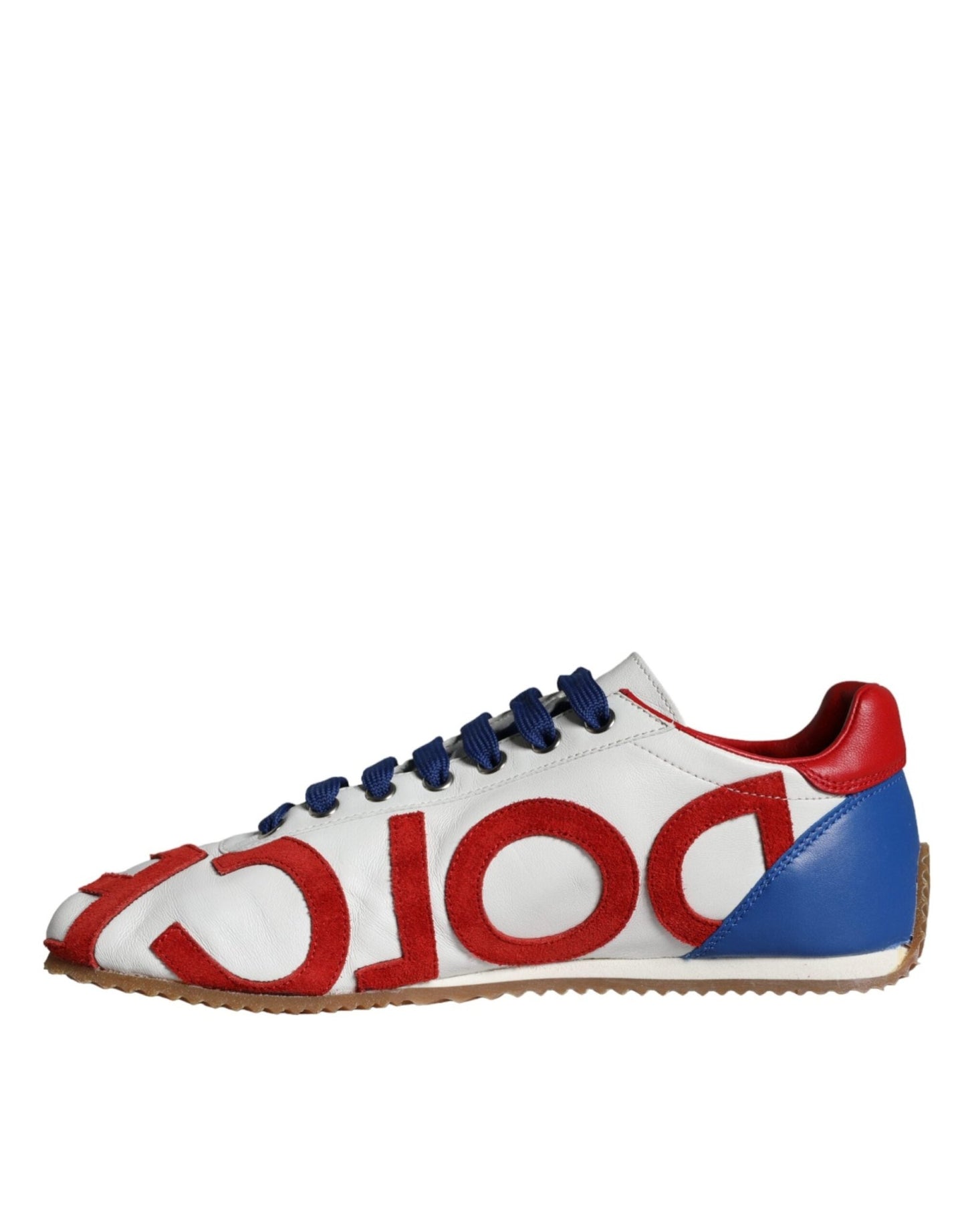 Dolce & Gabbana Multicolor Leather Logo Casual Sneakers Shoes - SMARTMARTNZ