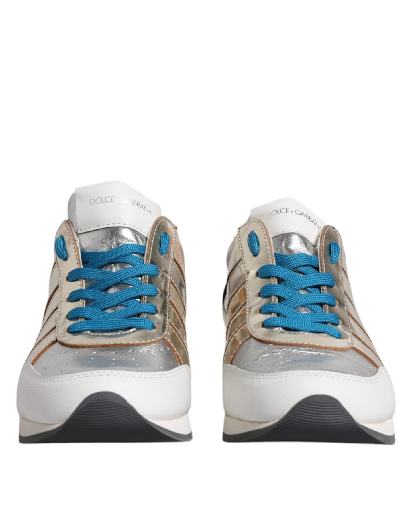 Dolce & Gabbana Multicolor Leather Low Top Sneakers Shoes - SMARTMARTNZ