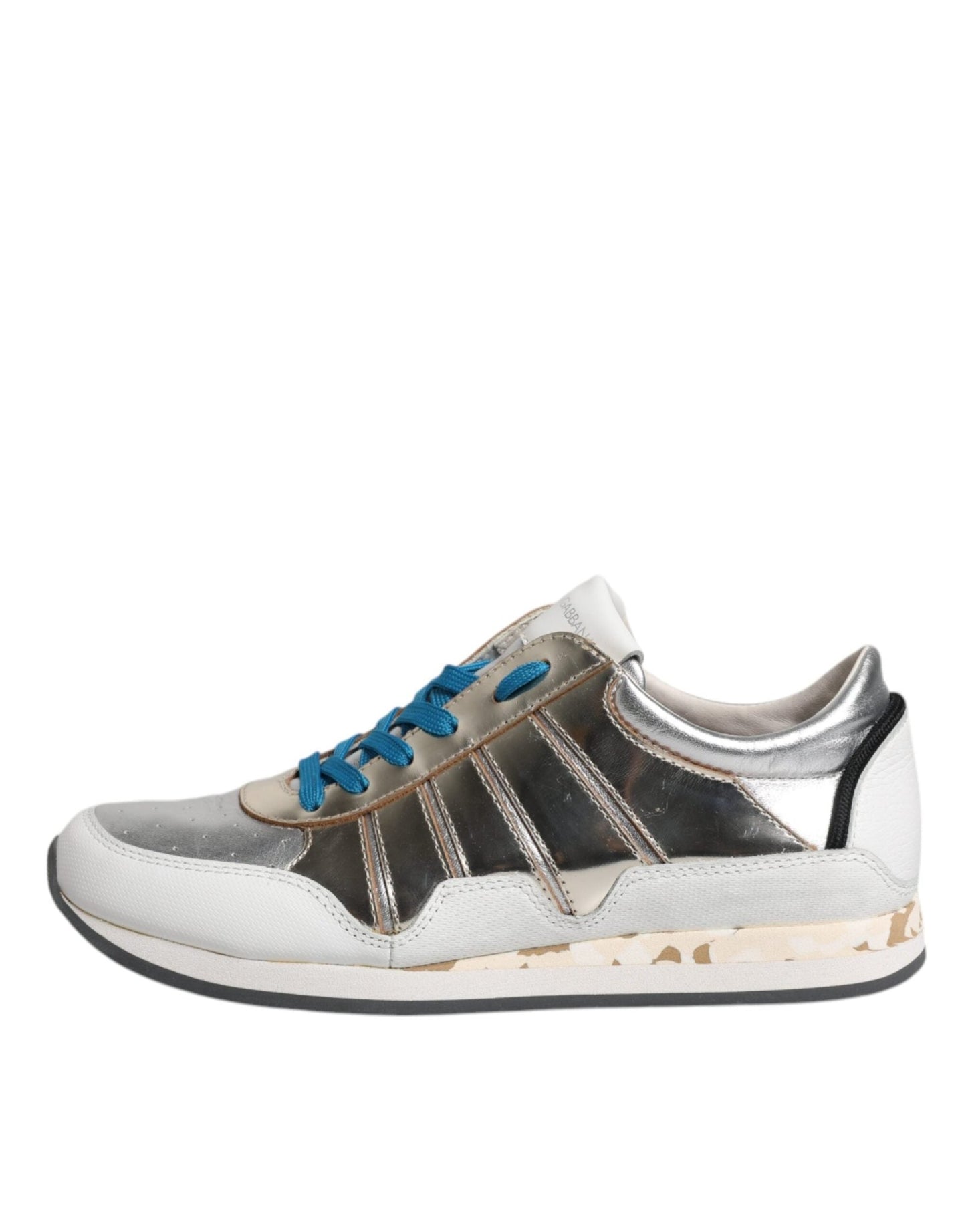Dolce & Gabbana Multicolor Leather Low Top Sneakers Shoes - SMARTMARTNZ