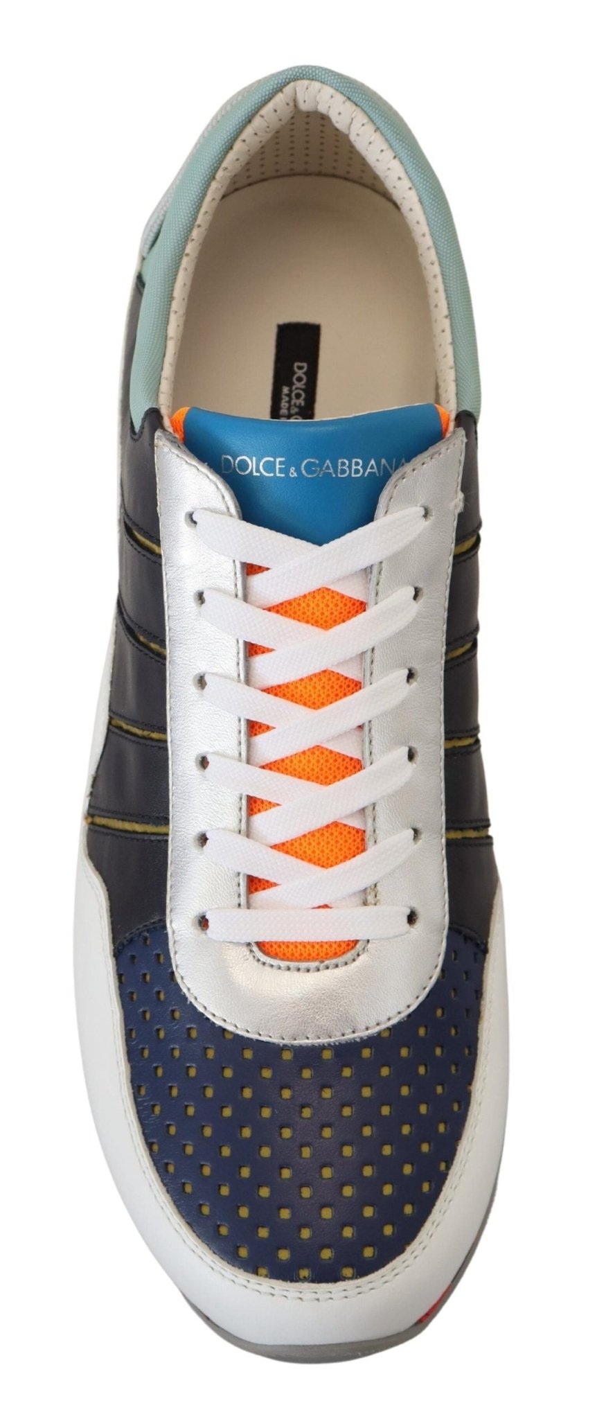 Dolce & Gabbana Multicolor Leather Sport Low Top Sneakers - SMARTMARTNZ