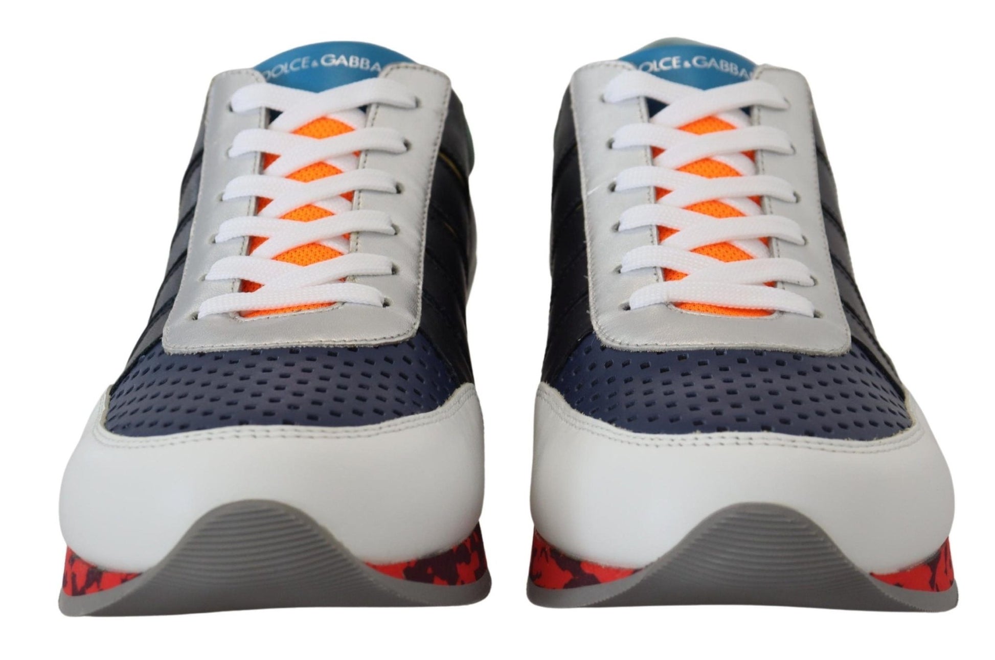 Dolce & Gabbana Multicolor Leather Sport Low Top Sneakers - SMARTMARTNZ