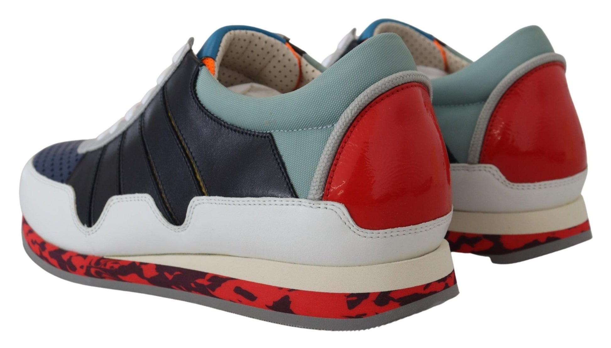 Dolce & Gabbana Multicolor Leather Sport Low Top Sneakers - SMARTMARTNZ