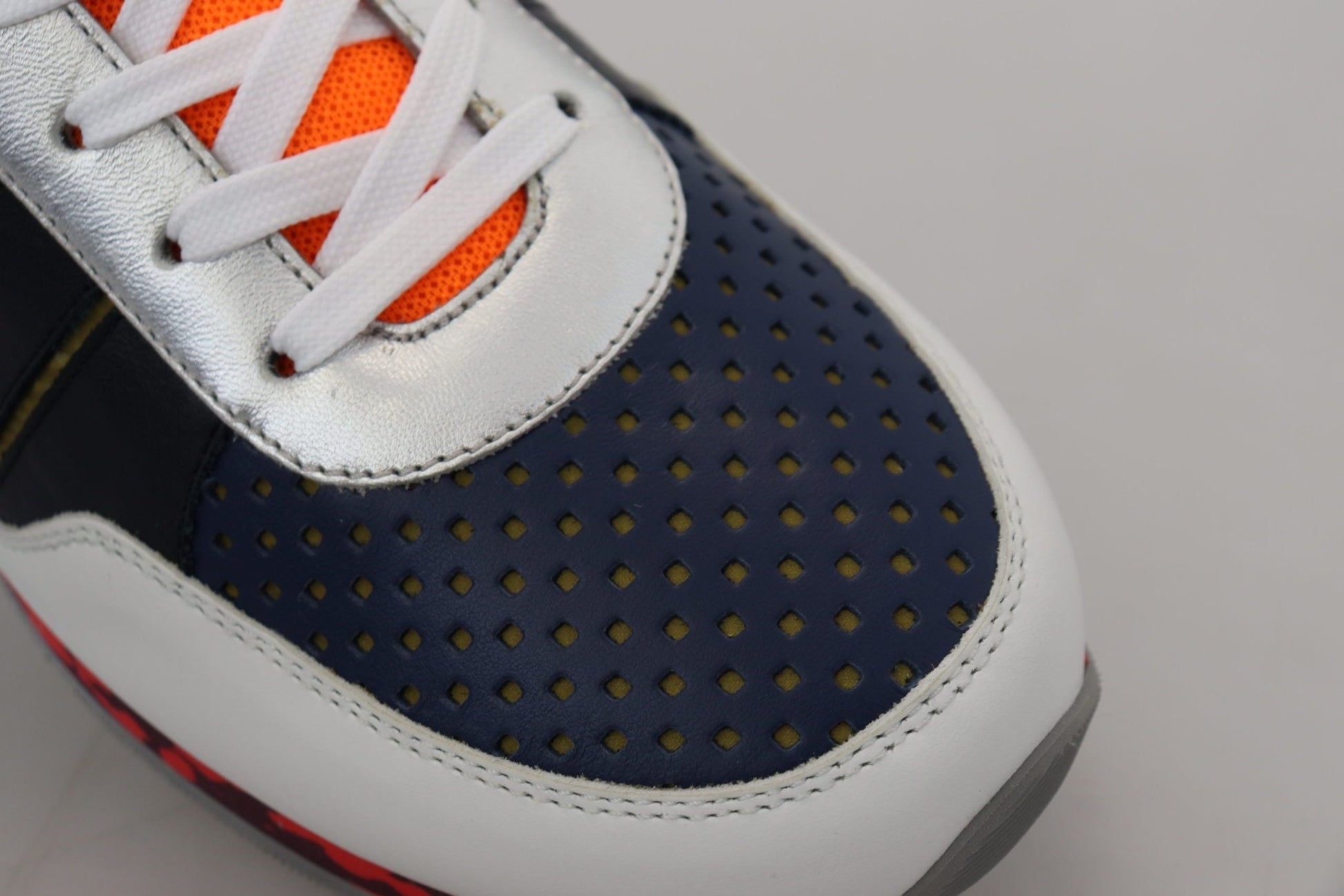 Dolce & Gabbana Multicolor Leather Sport Low Top Sneakers - SMARTMARTNZ