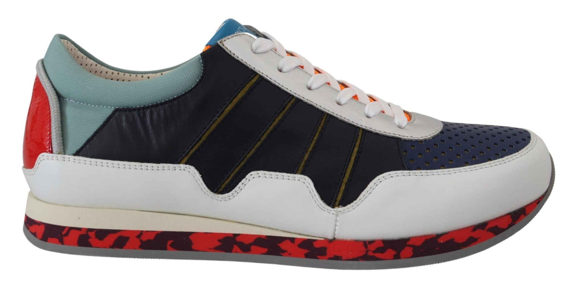Dolce & Gabbana Multicolor Leather Sport Low Top Sneakers - SMARTMARTNZ