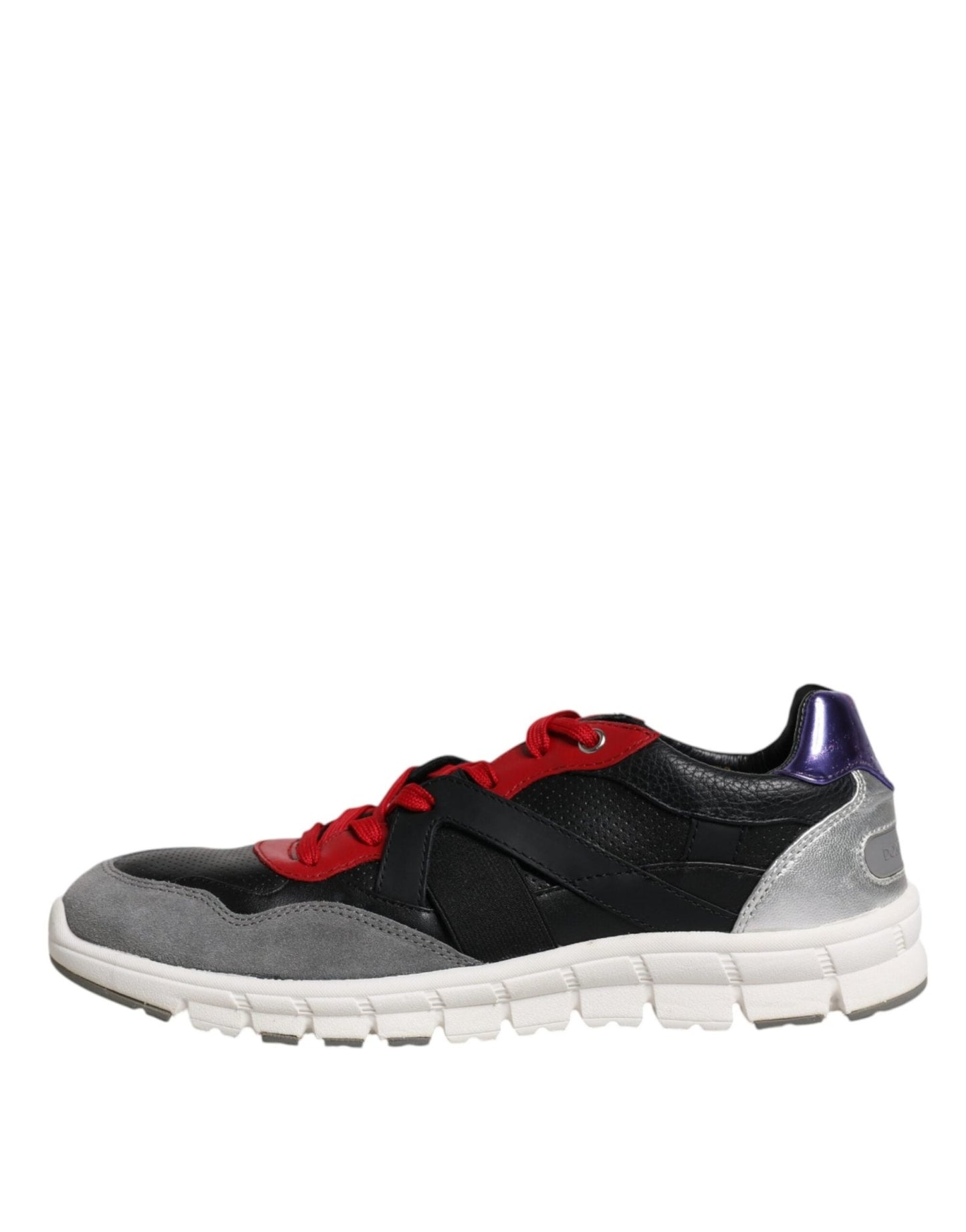 Dolce & Gabbana Multicolor Leather Suede Low Top Sneakers Shoes - SMARTMARTNZ