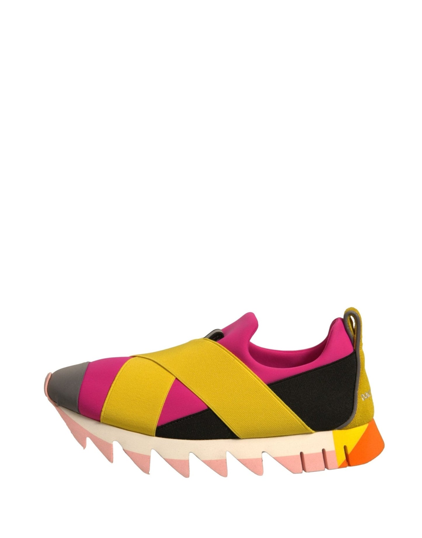 Dolce & Gabbana Multicolor Neoprene Elastic Ibiza Sneakers Shoes - SMARTMARTNZ