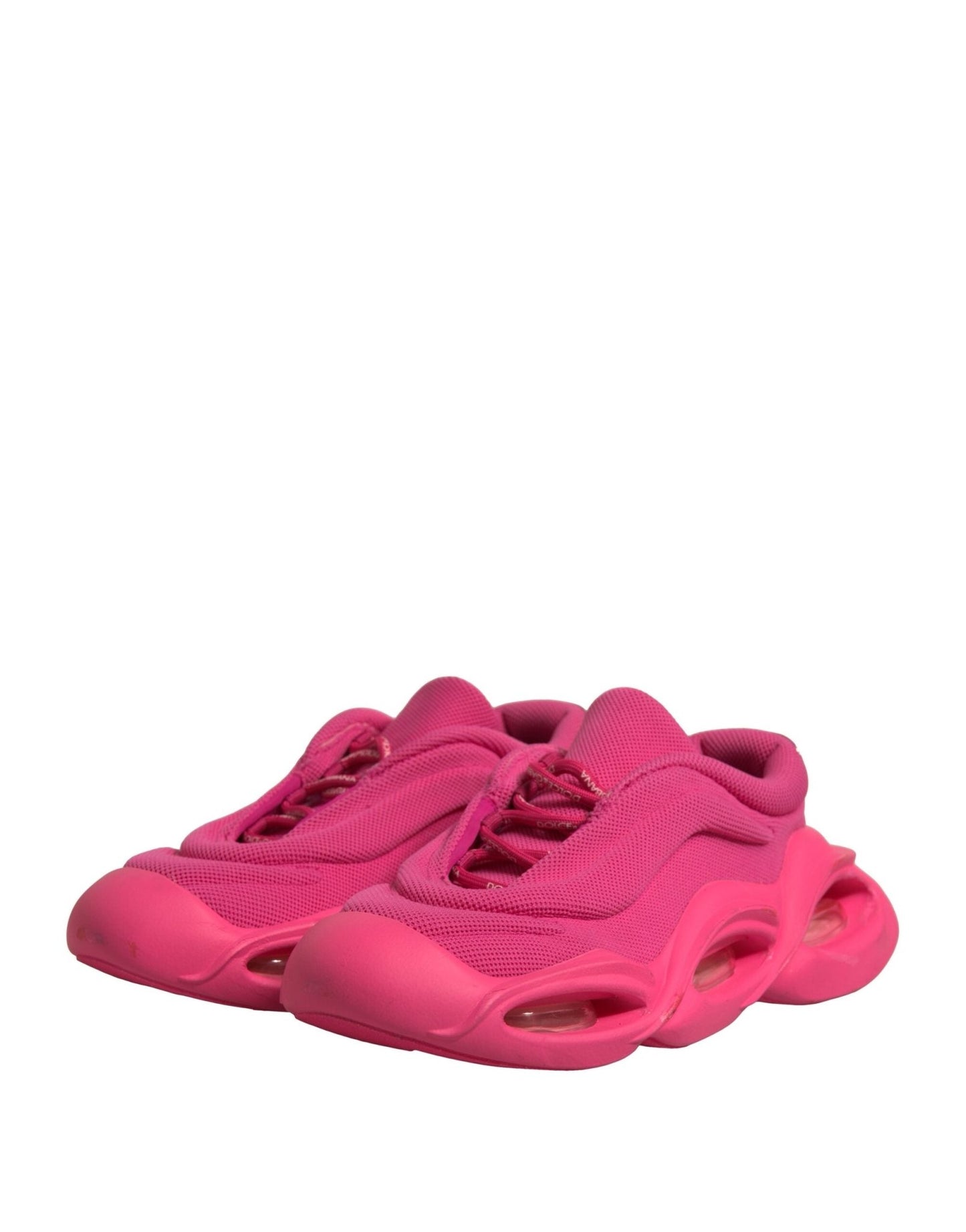 Dolce & Gabbana Pink Wave Low Top Lace Up Men Sneakers Shoes - SMARTMARTNZ