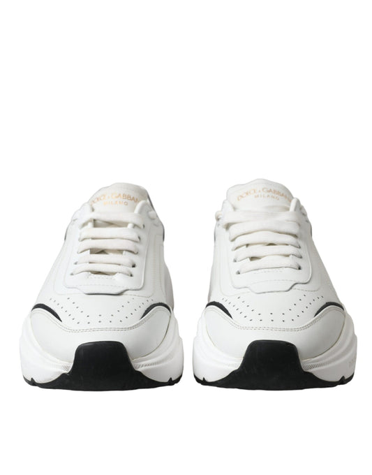 Dolce & Gabbana White Black Low Top Daymaster Sneakers Shoes - SMARTMARTNZ