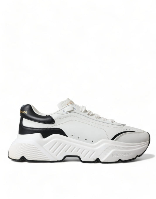 Dolce & Gabbana White Black Low Top Daymaster Sneakers Shoes - SMARTMARTNZ