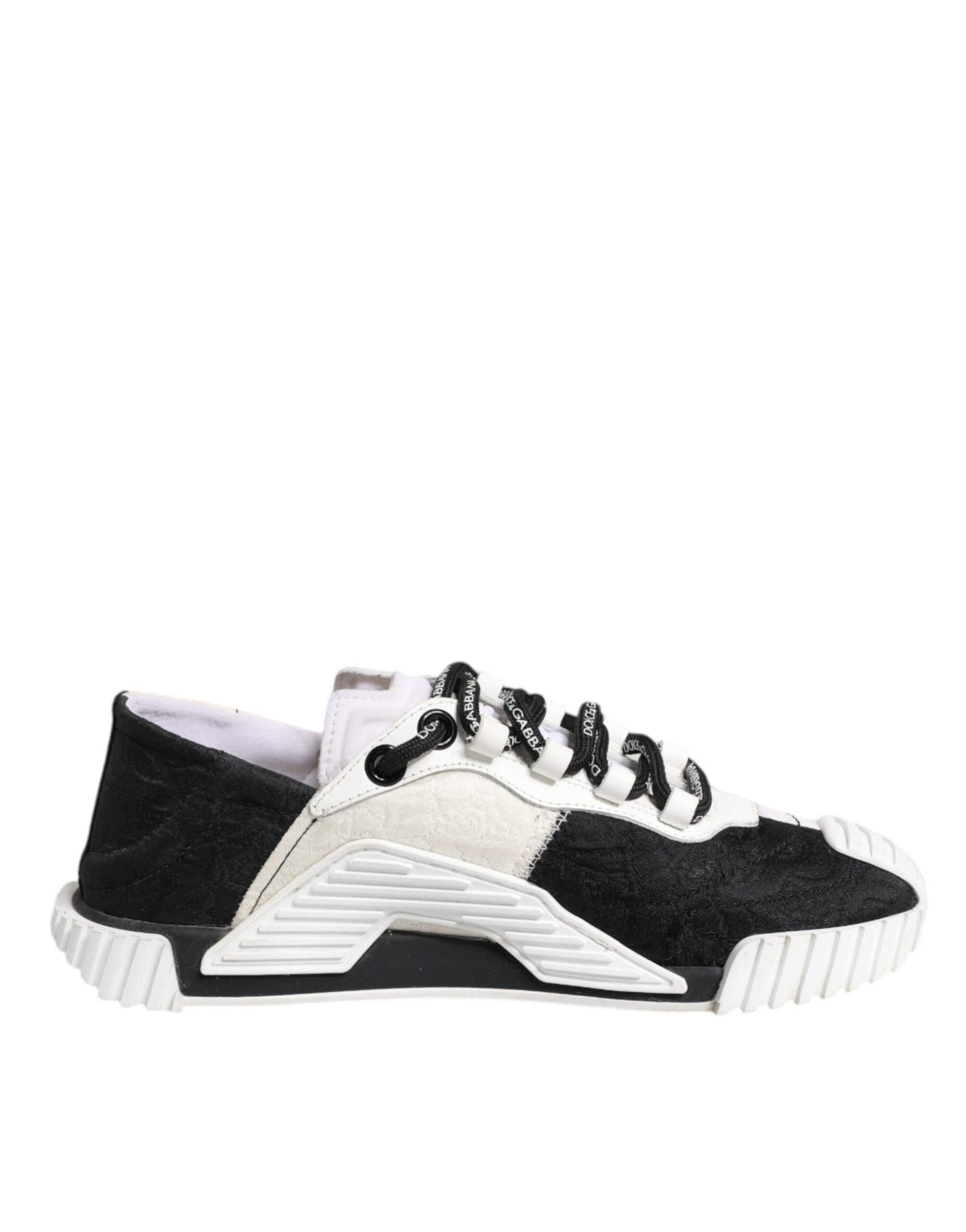 Dolce & Gabbana White Black NS1 Low Top Sneakers Shoes - SMARTMARTNZ