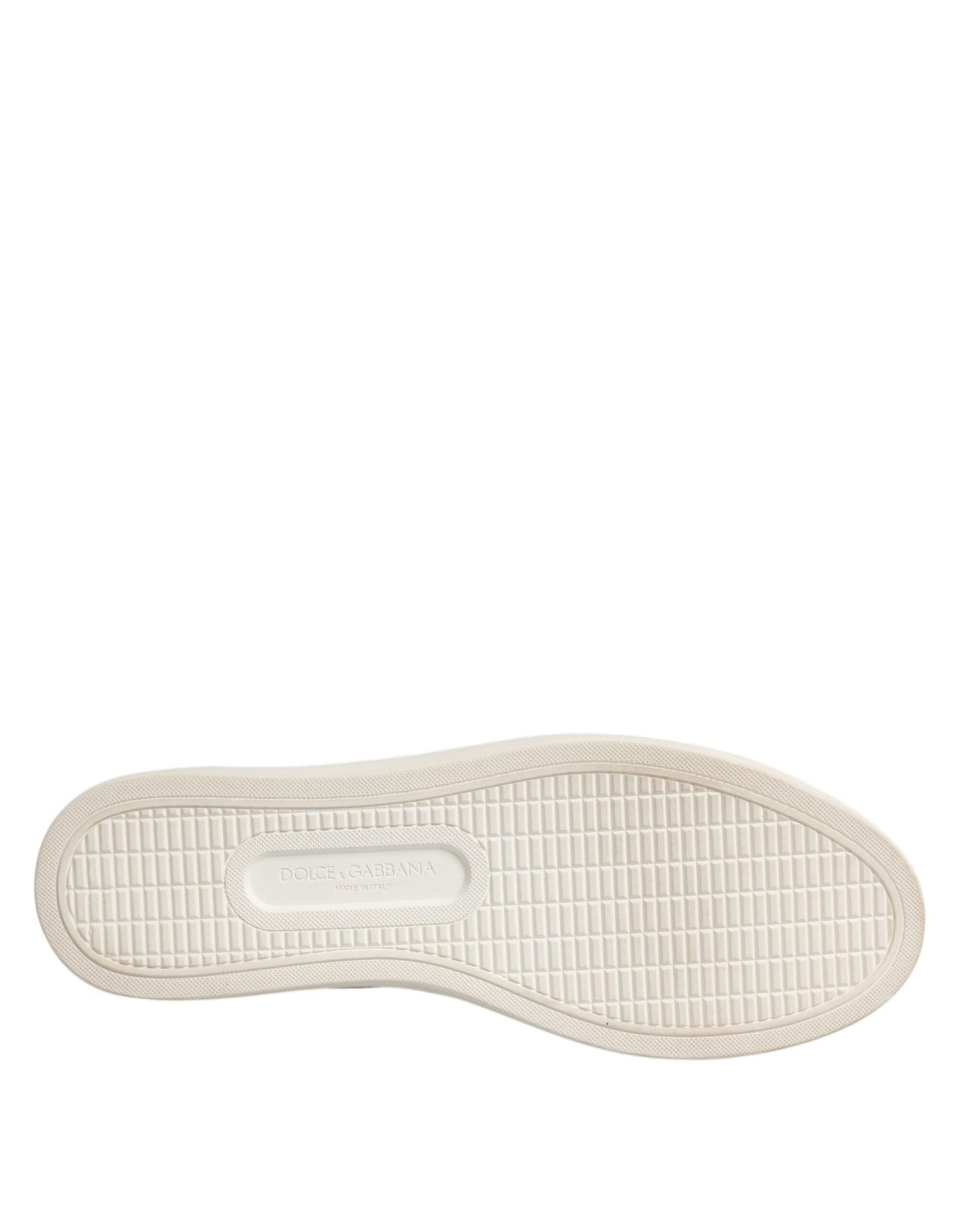 Dolce & Gabbana White Classic Calf Leather Sneakers Shoes - SMARTMARTNZ