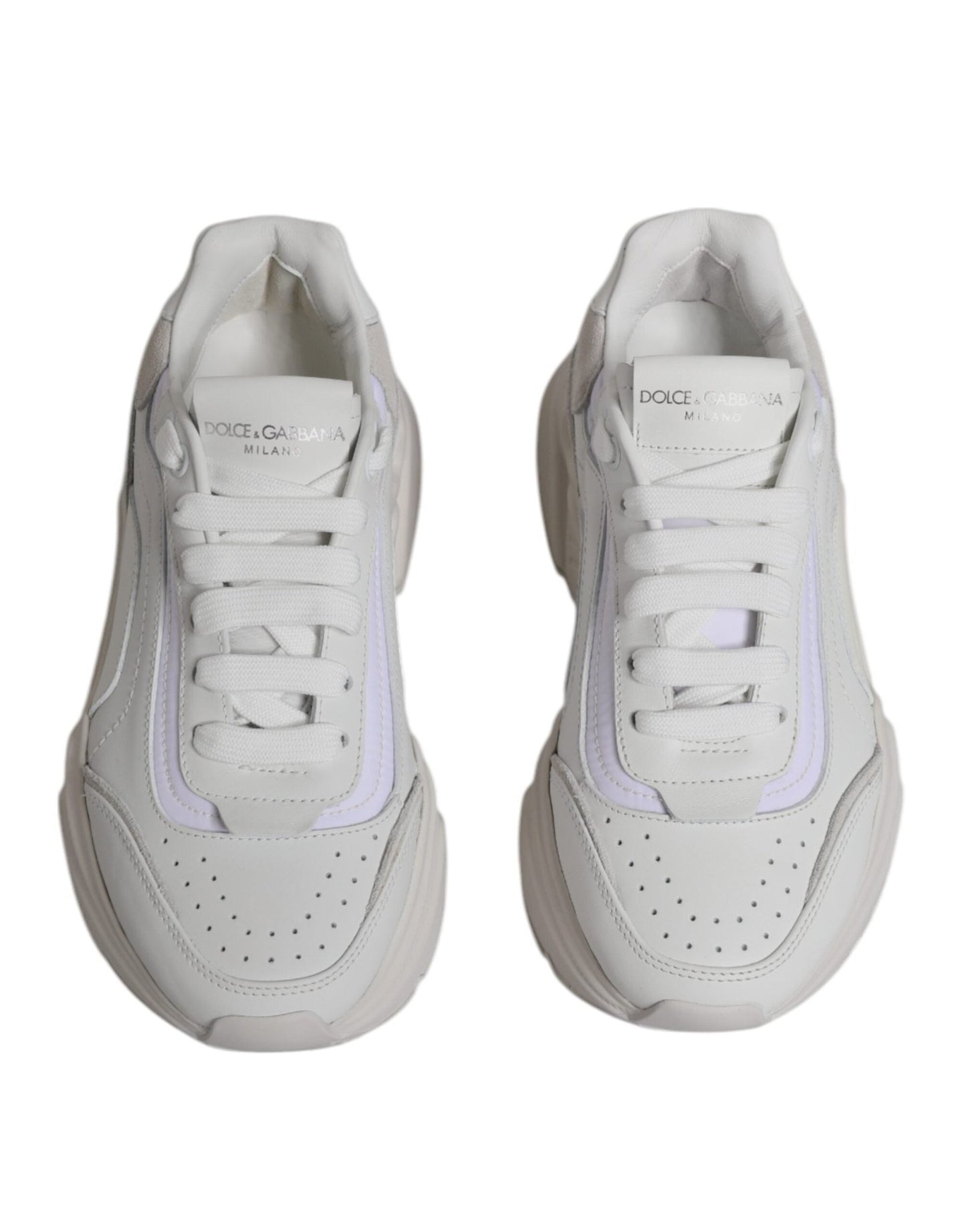 Dolce & Gabbana White Daymaster Low Top Sneakers Shoes - SMARTMARTNZ