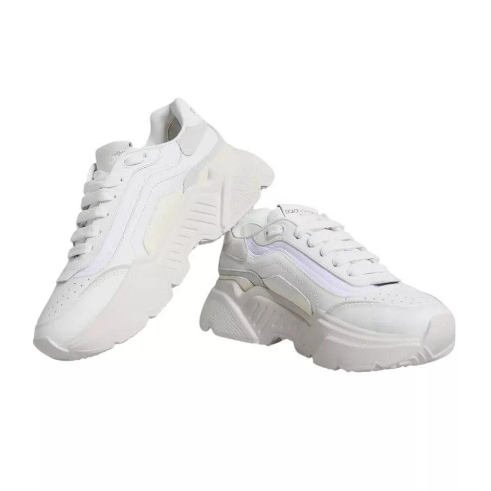 Dolce & Gabbana White Daymaster Low Top Sneakers Shoes - SMARTMARTNZ