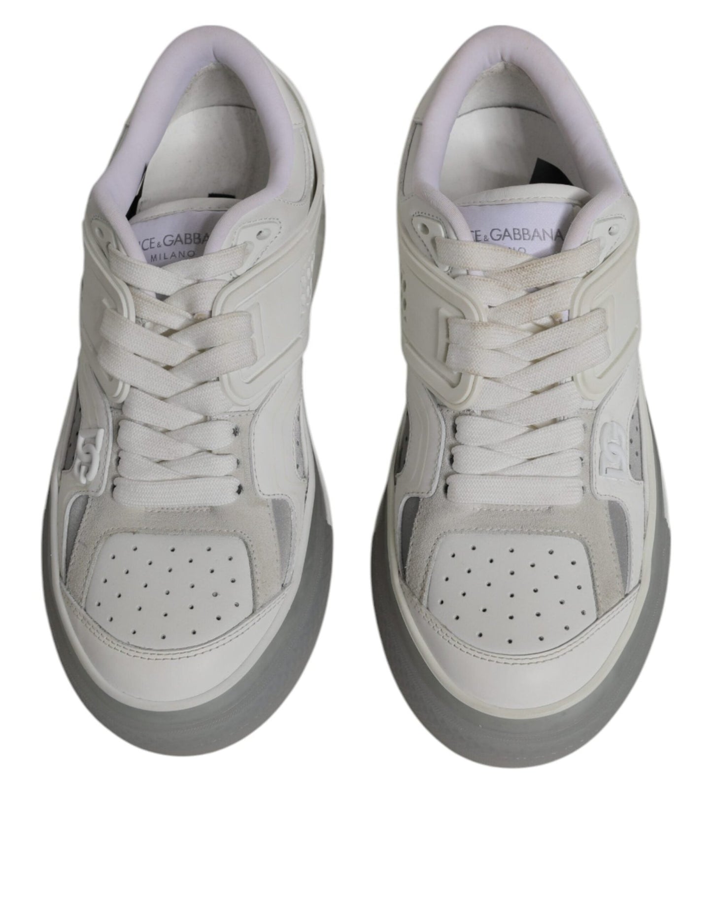 Dolce & Gabbana White DG Logo CUSTOM 2.Zero Sneakers Shoes - SMARTMARTNZ