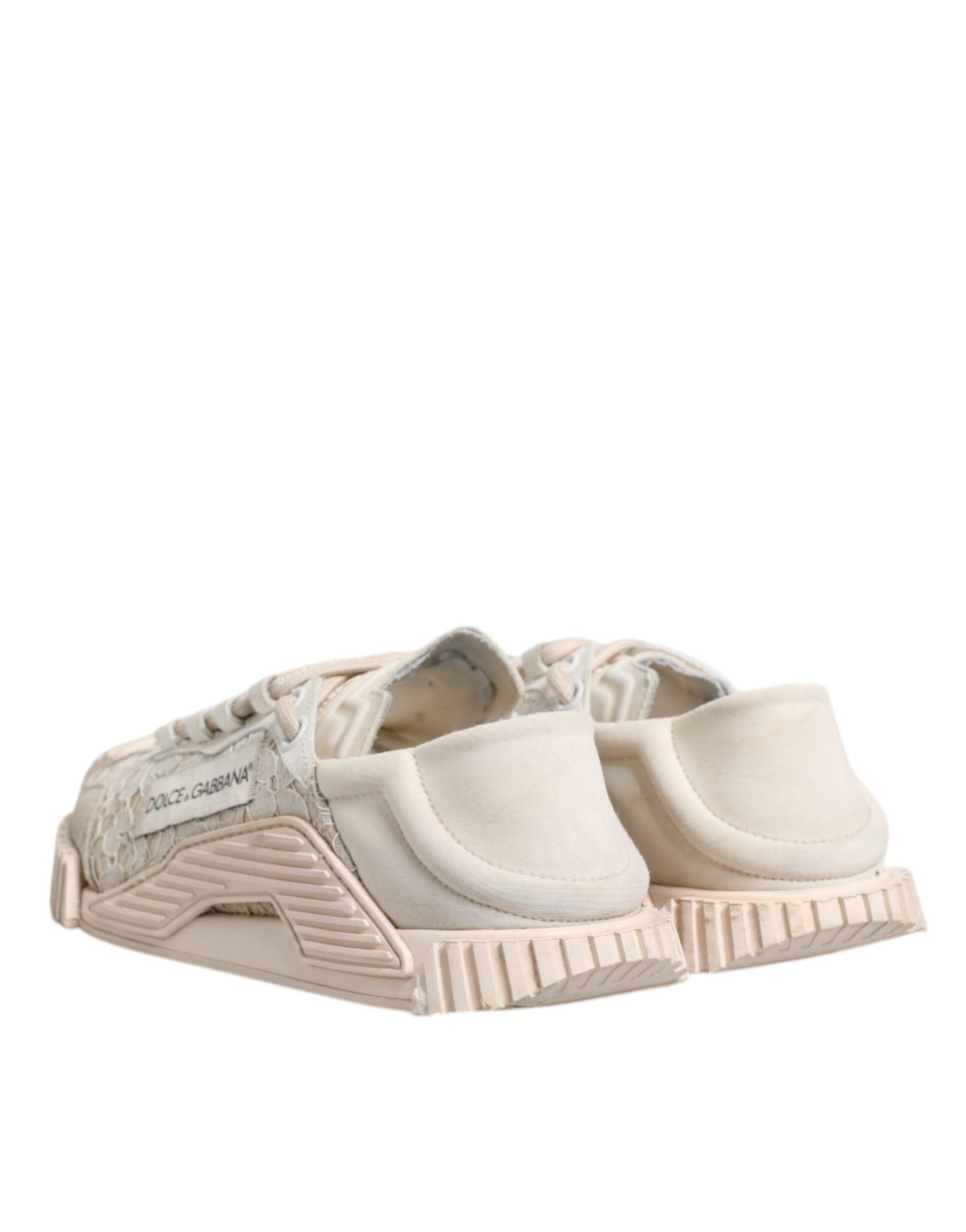 Dolce & Gabbana White Lace NS1 Low Top Sneaker Sports Shoes - SMARTMARTNZ