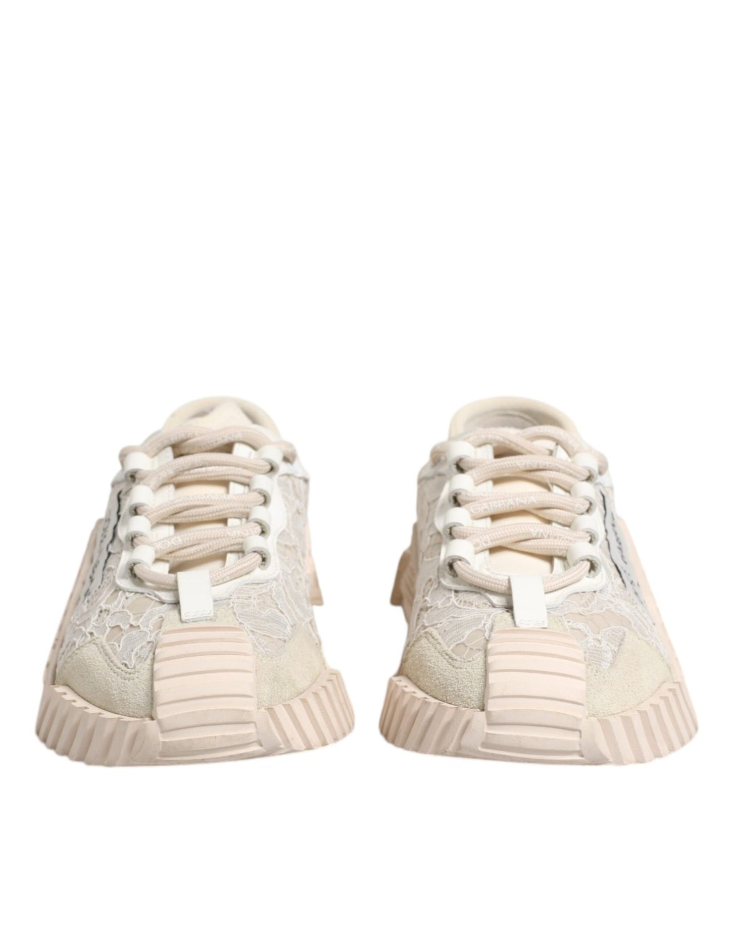 Dolce & Gabbana White Lace NS1 Low Top Sneaker Sports Shoes - SMARTMARTNZ