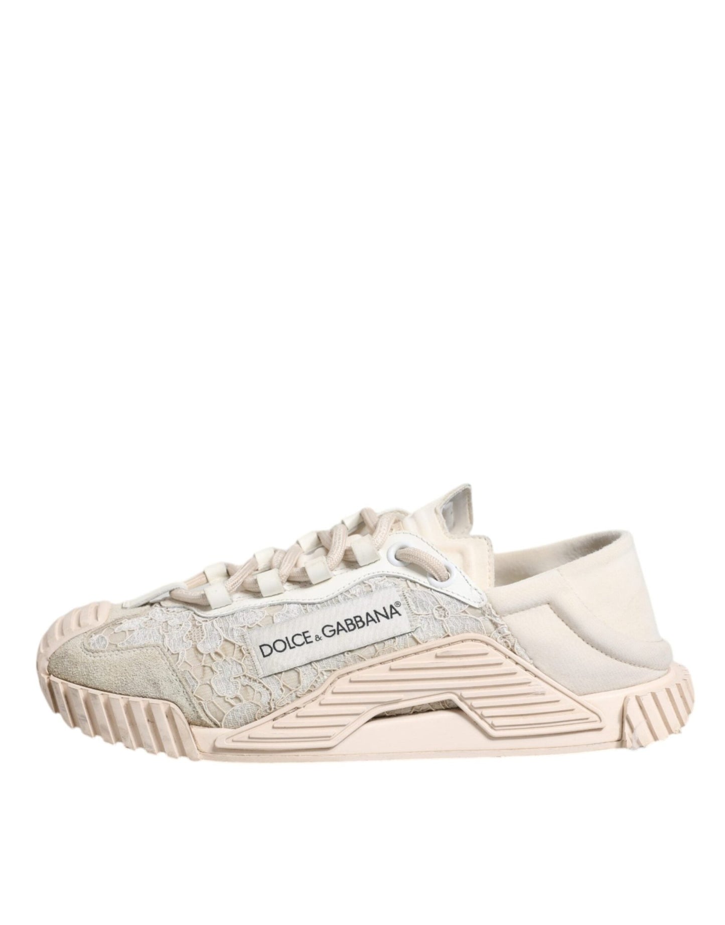 Dolce & Gabbana White Lace NS1 Low Top Sneaker Sports Shoes - SMARTMARTNZ
