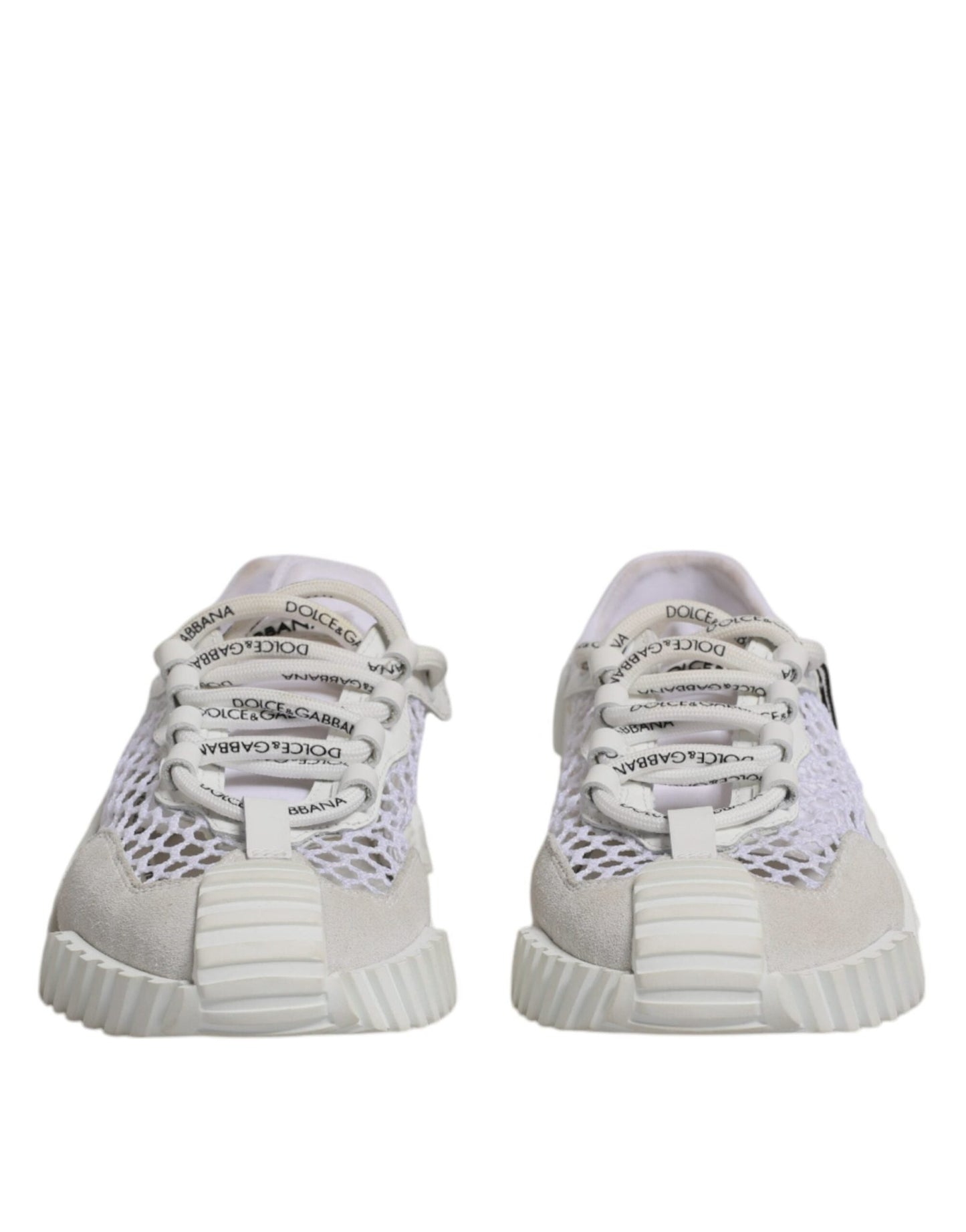 Dolce & Gabbana White Mesh NS1 Low Top Sports Sneaker Shoes - SMARTMARTNZ