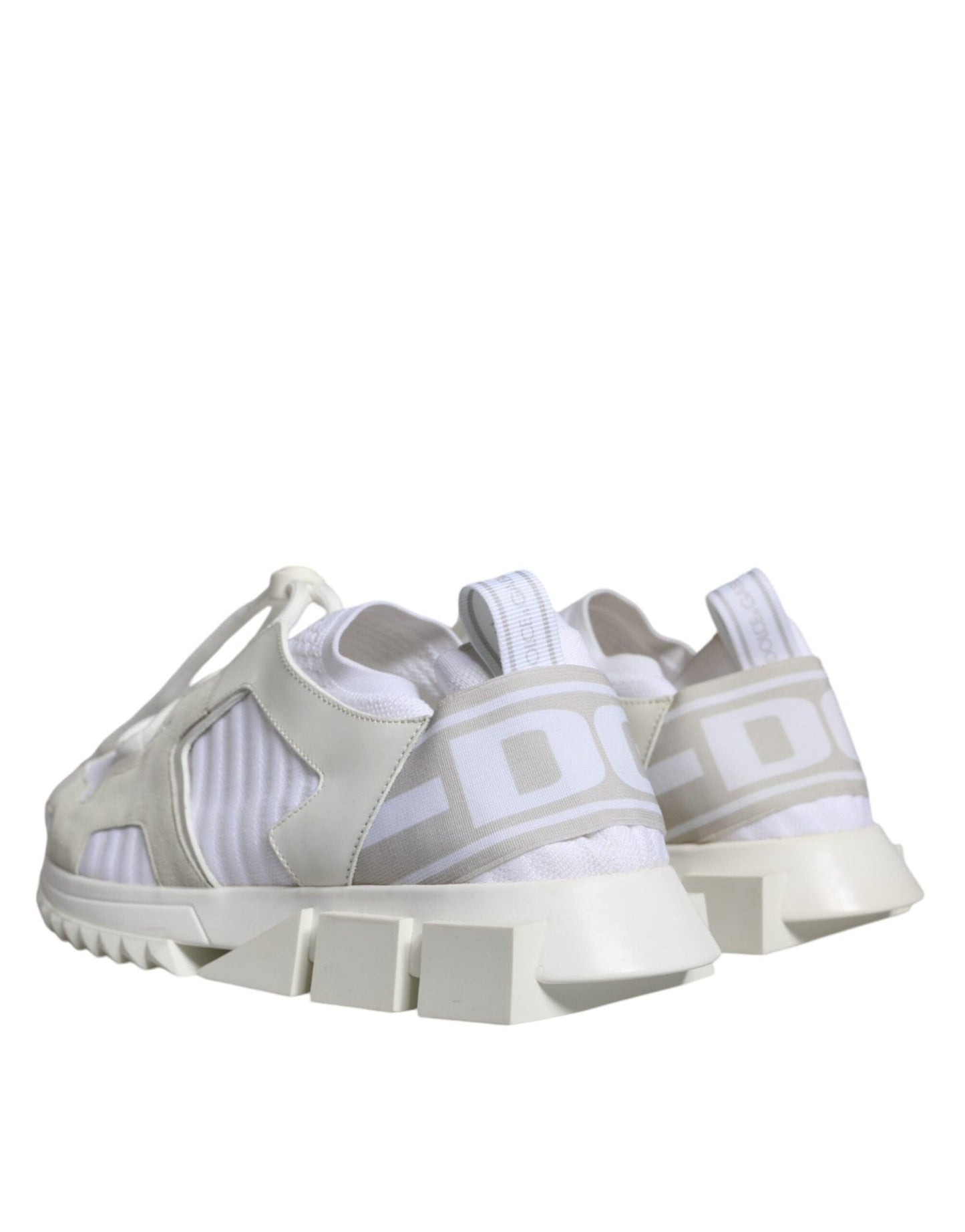 Dolce & Gabbana White Mesh Sorrento Trekking Sneakers Shoes - SMARTMARTNZ