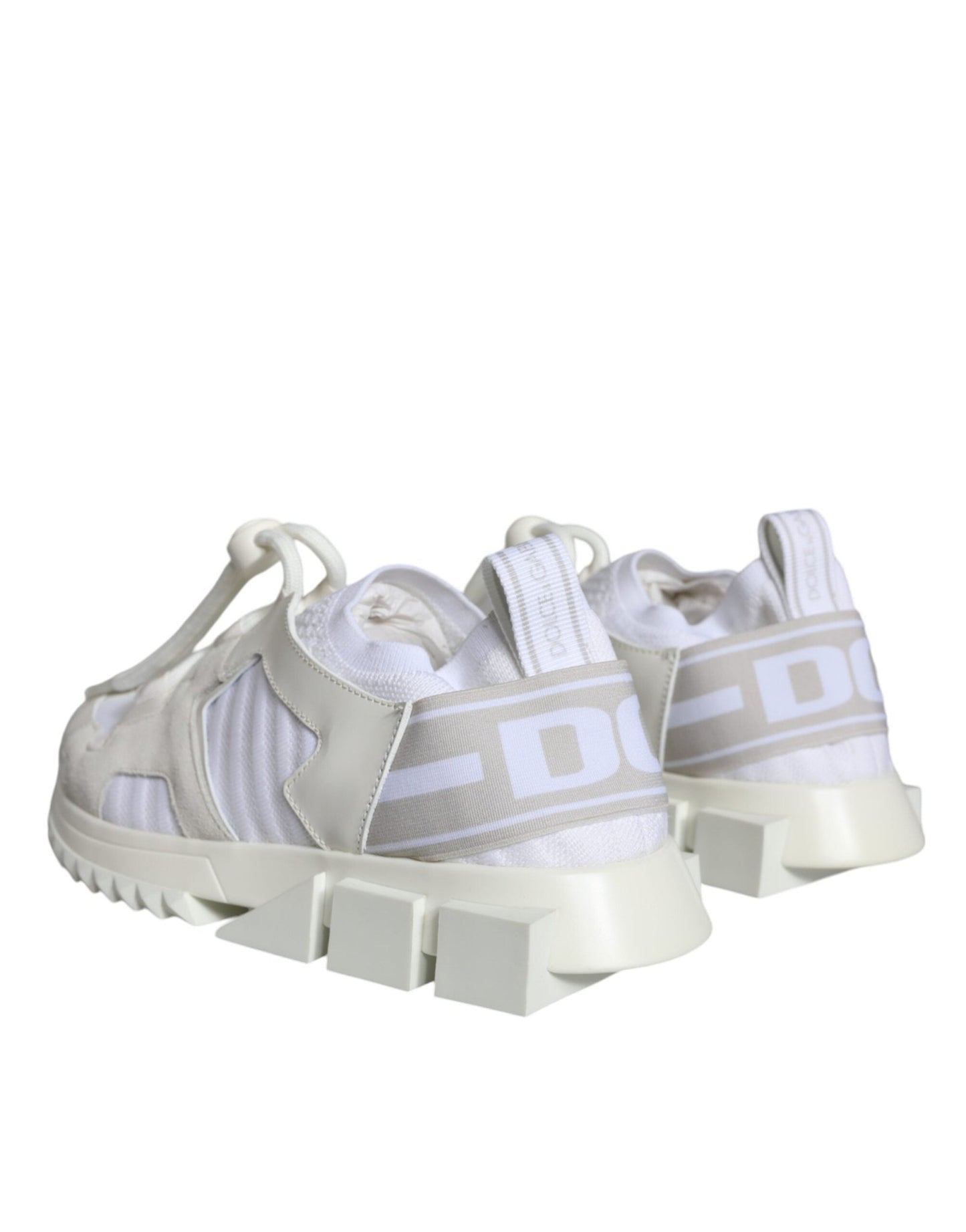 Dolce & Gabbana White Mesh Sorrento Trekking Sneakers Shoes - SMARTMARTNZ
