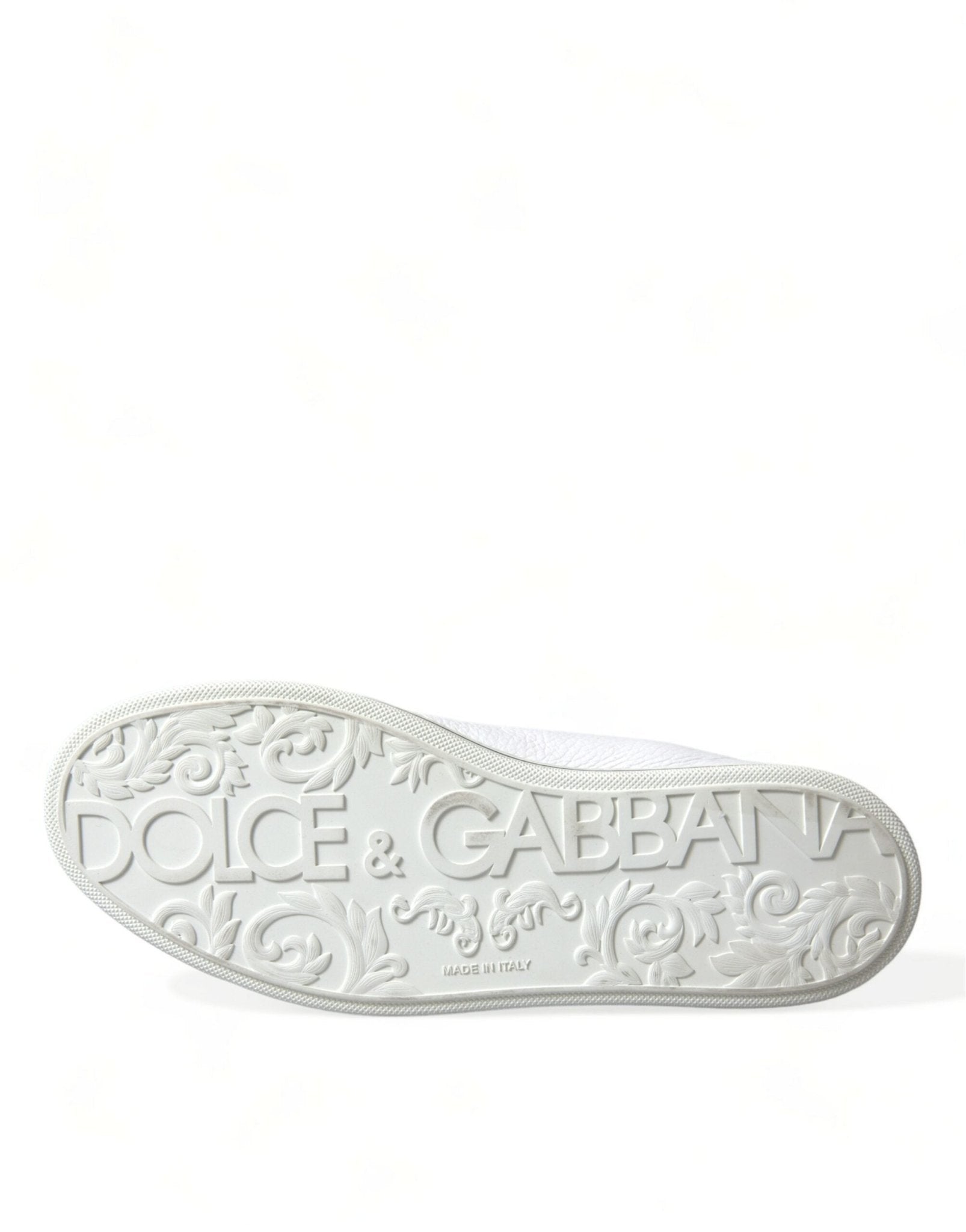 Dolce & Gabbana White Saint Tropez High Top Men Sneakers Shoes - SMARTMARTNZ