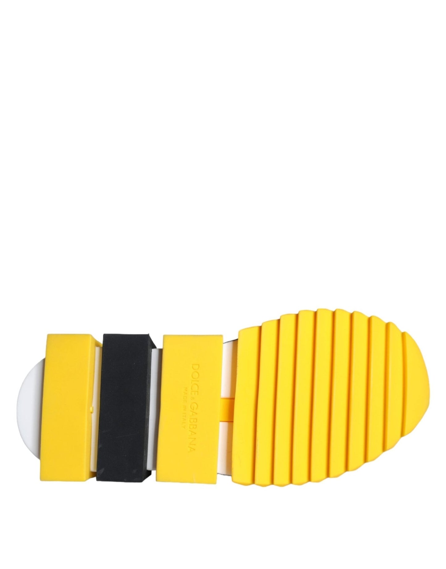 Dolce & Gabbana Yellow Sorrento Crystals Sneakers Womens Shoes - SMARTMARTNZ