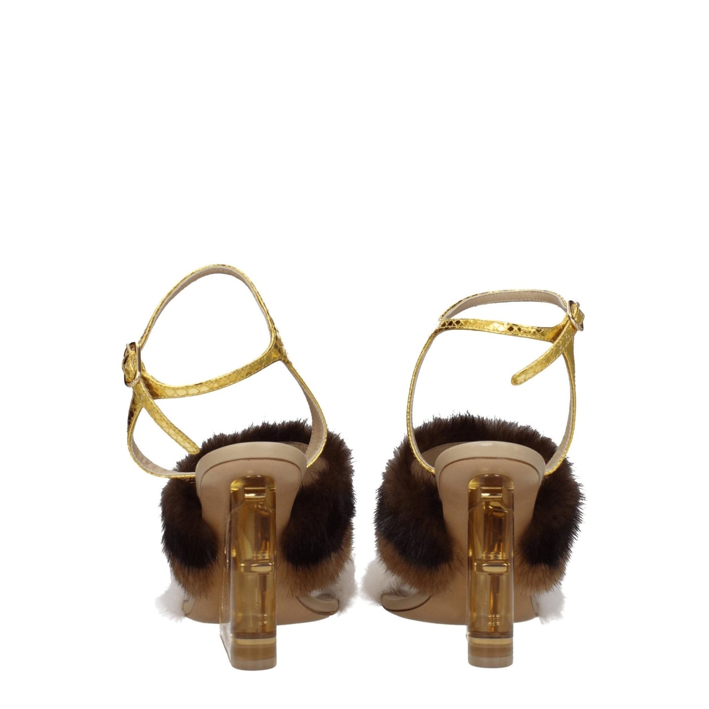 Fendi Brown Mink Strap - Ons Sandals - SMARTMARTNZ