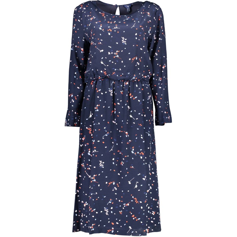 Gant Blue Viscose Women Dress - SMARTMARTNZ