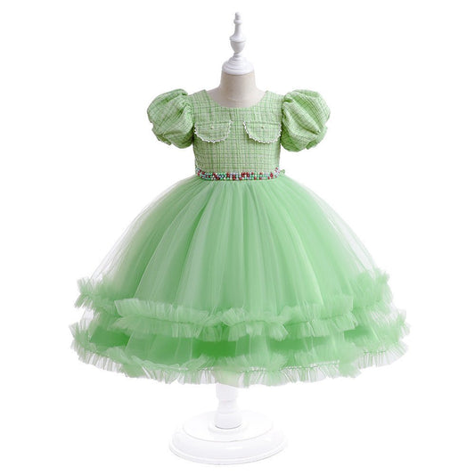 Girls’ Fashion Halloween Dress Mesh Accents & Puffy Sleeves | Stylish & Festive - SMARTMARTNZ