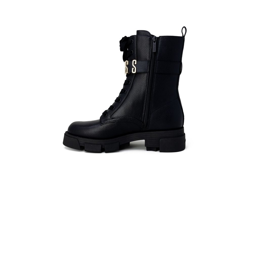 Guess Black Artificial Leather Boot - SMARTMARTNZ