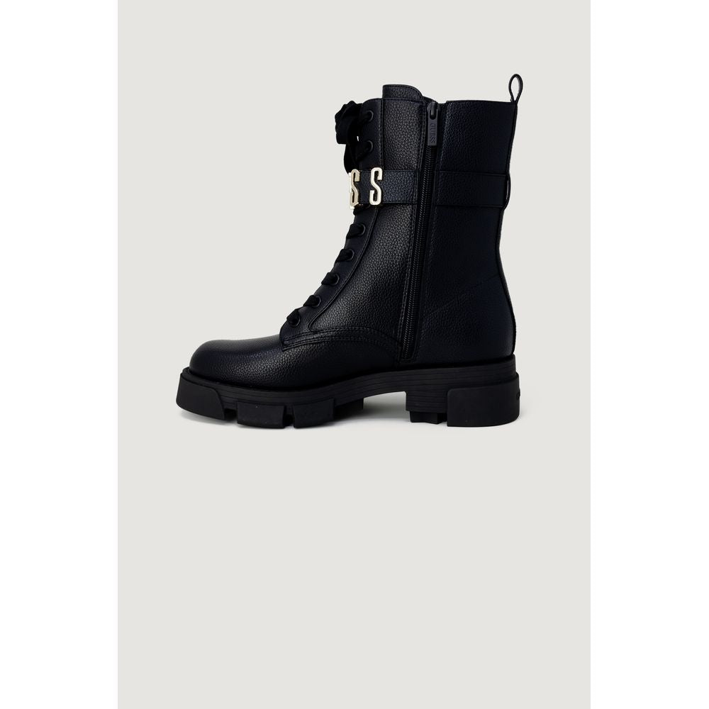 Guess Black Artificial Leather Boot - SMARTMARTNZ