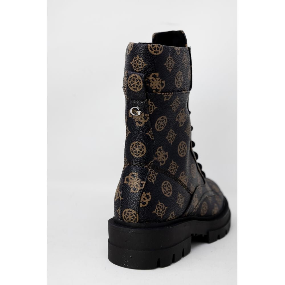 Guess Brown Artificial Leather Boot - SMARTMARTNZ