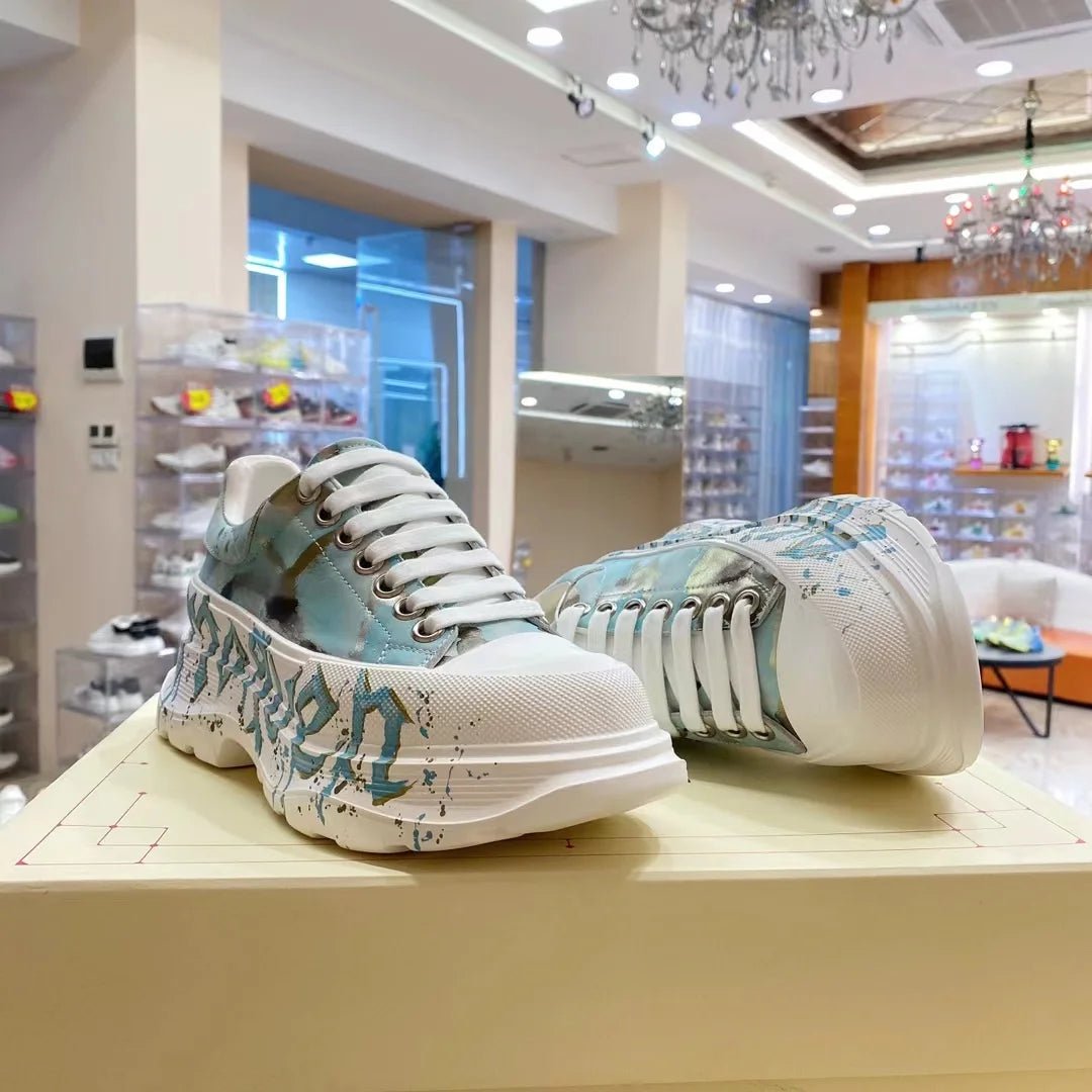 Handcrafted Leather Casual Sneakers – Unisex Platform Trainers | Original Flat Loafers for Men’s Footwear - SMARTMARTNZ