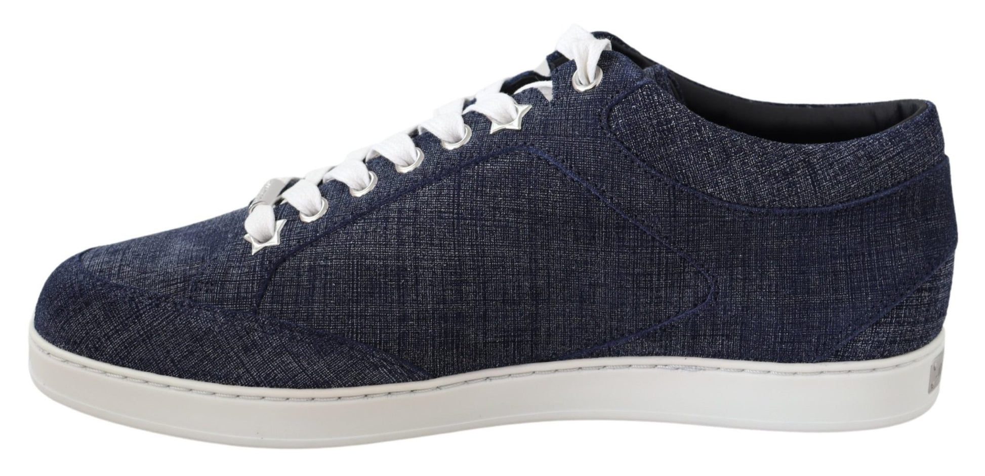 Jimmy Choo Chic Slip - On Blue Denim Suede Sneakers - SMARTMARTNZ