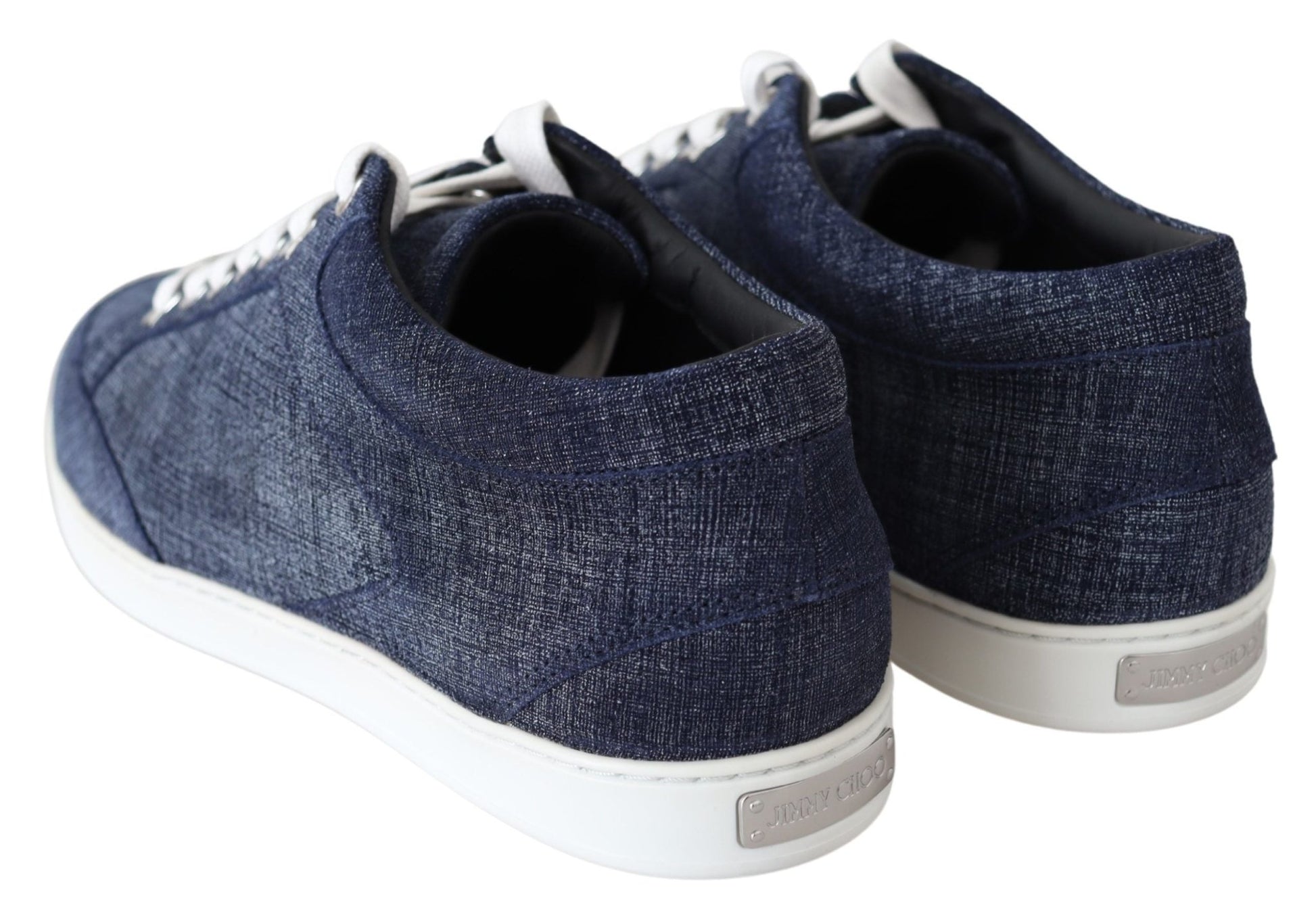 Jimmy Choo Chic Slip - On Blue Denim Suede Sneakers - SMARTMARTNZ